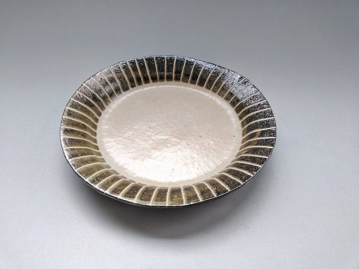 一珍リム皿 大【日下青作/麻里】