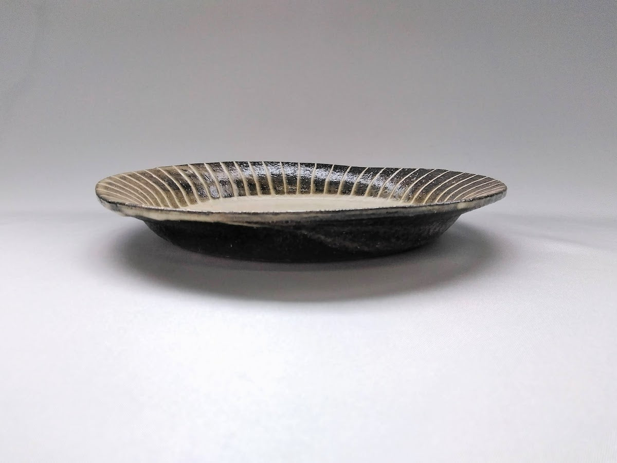 一珍リム皿 大【日下青作/麻里】