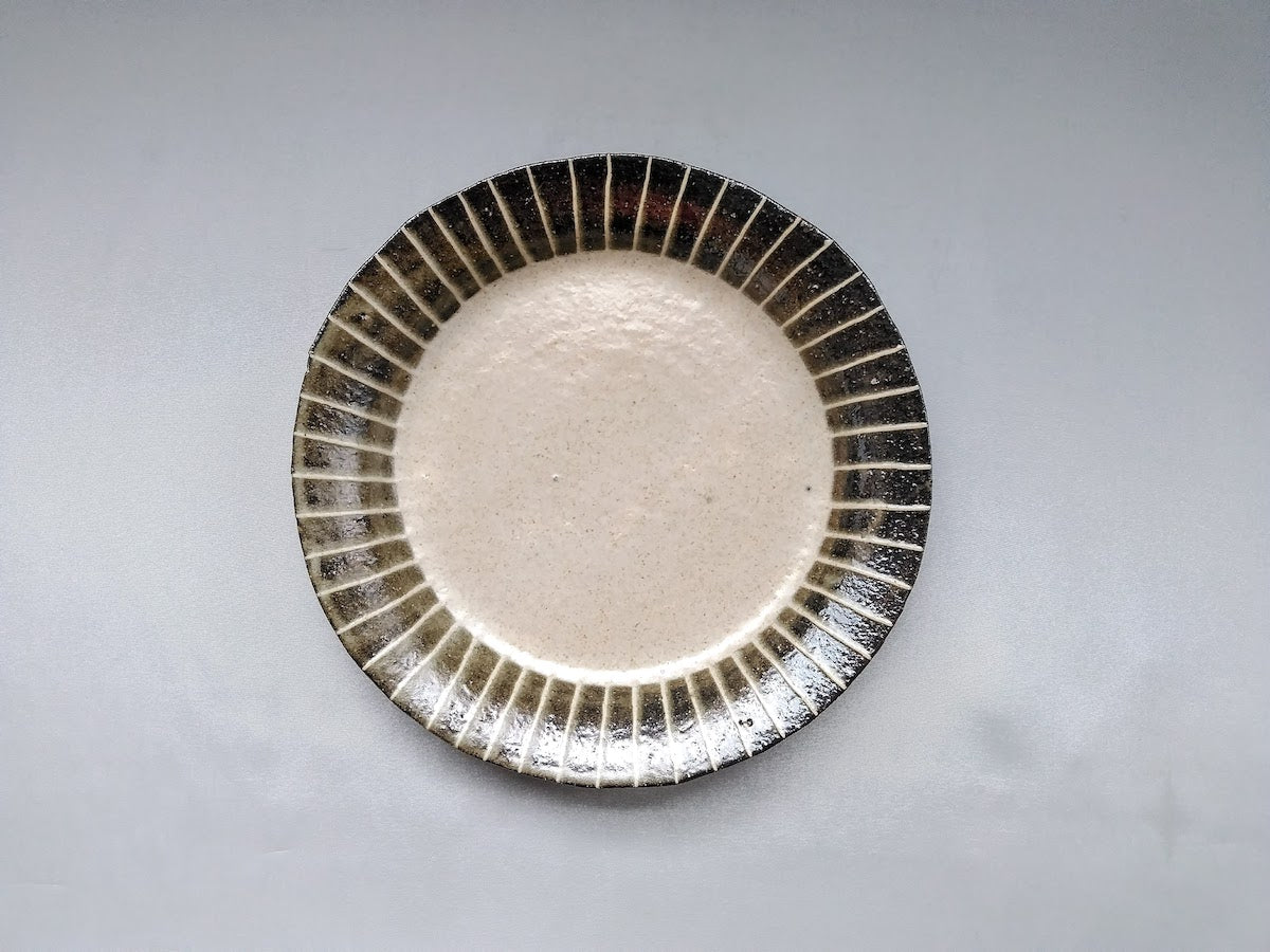 一珍リム皿 大【日下青作/麻里】