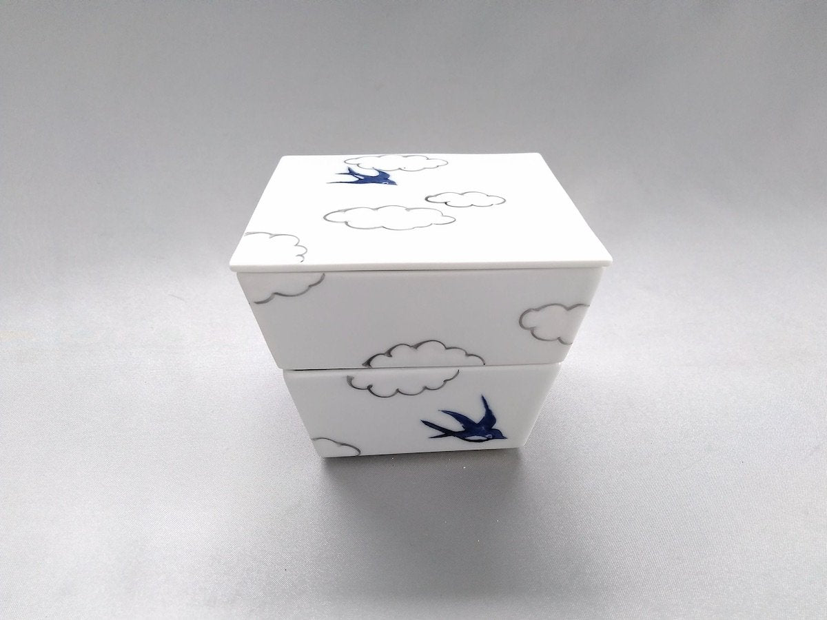 雲つばめ二段重【徳七窯】