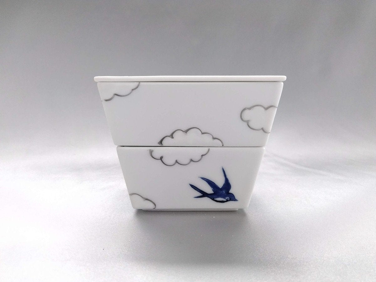 雲つばめ二段重【徳七窯】