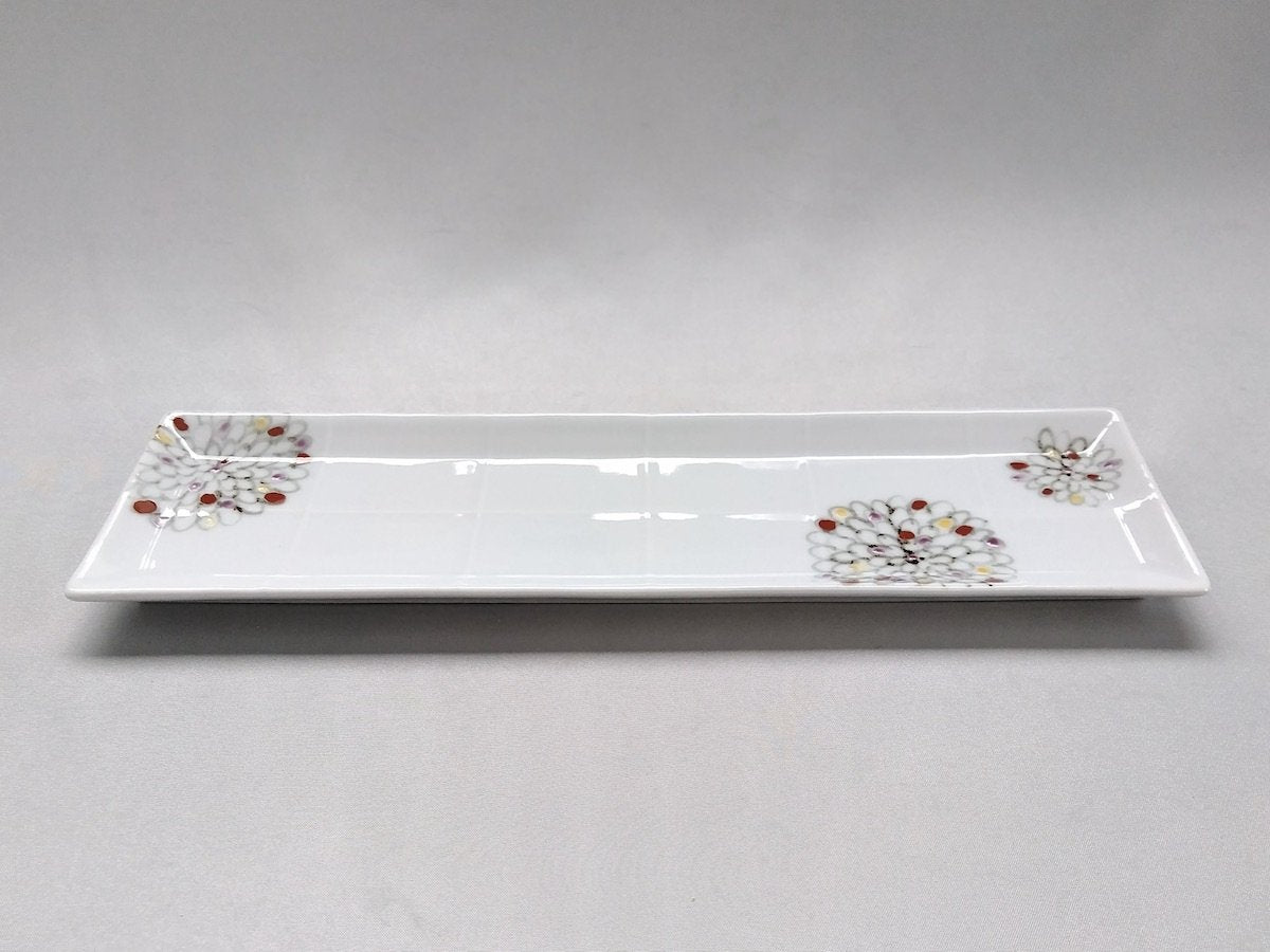 色絵菊長皿【徳七窯】