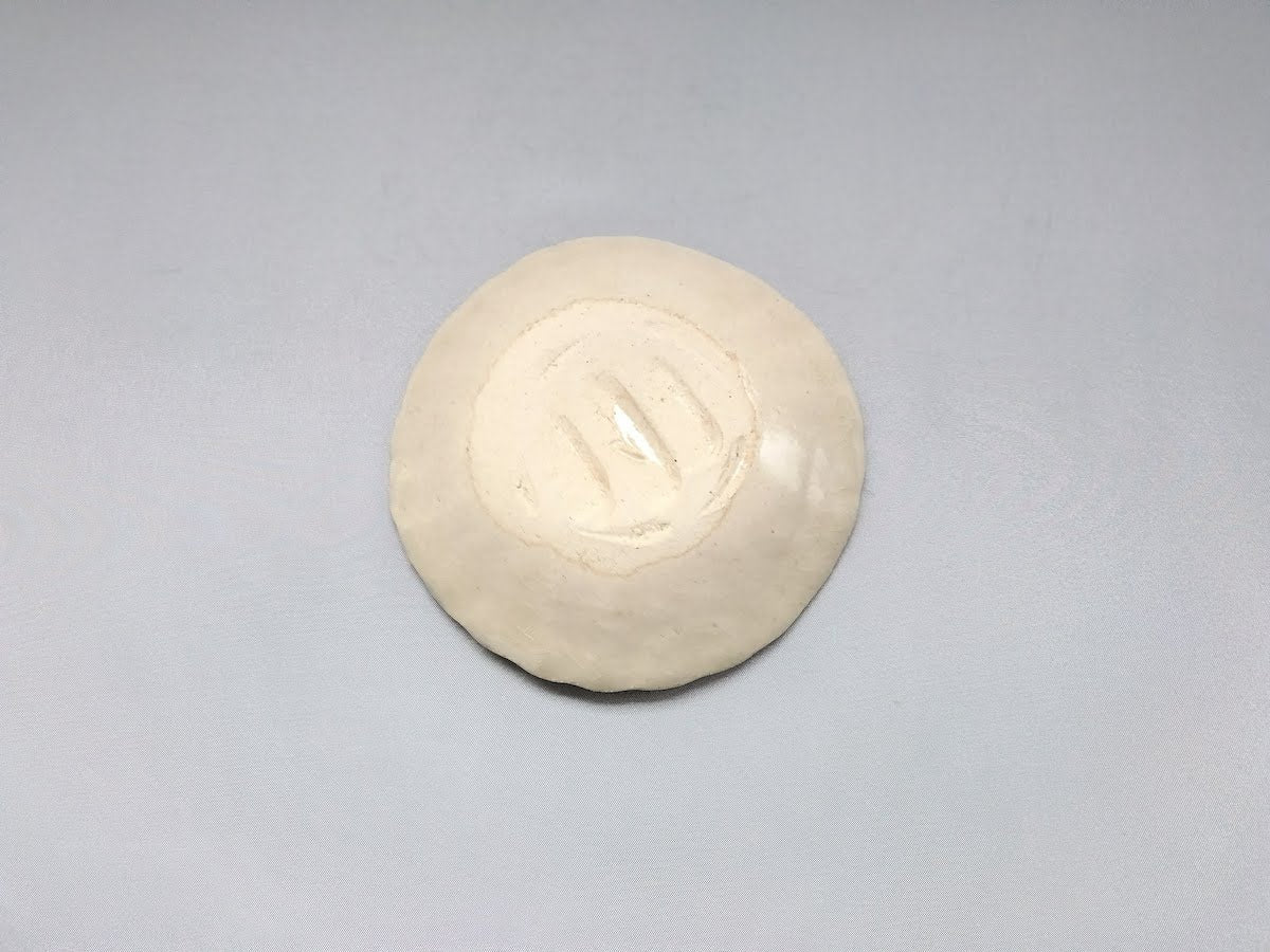 安南赤絵唐草4寸菊皿【日比野正明】