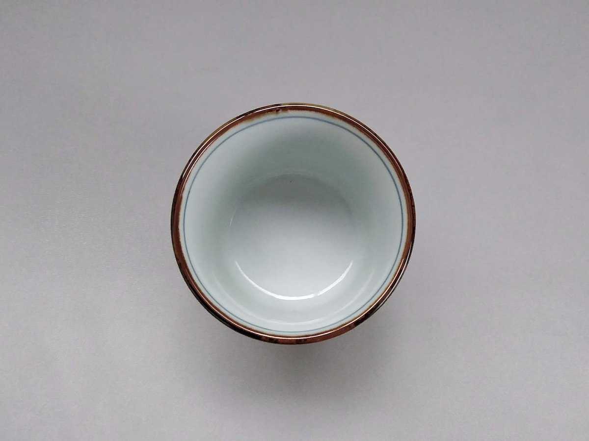 染付松竹梅そば猪口【寛右エ門窯】