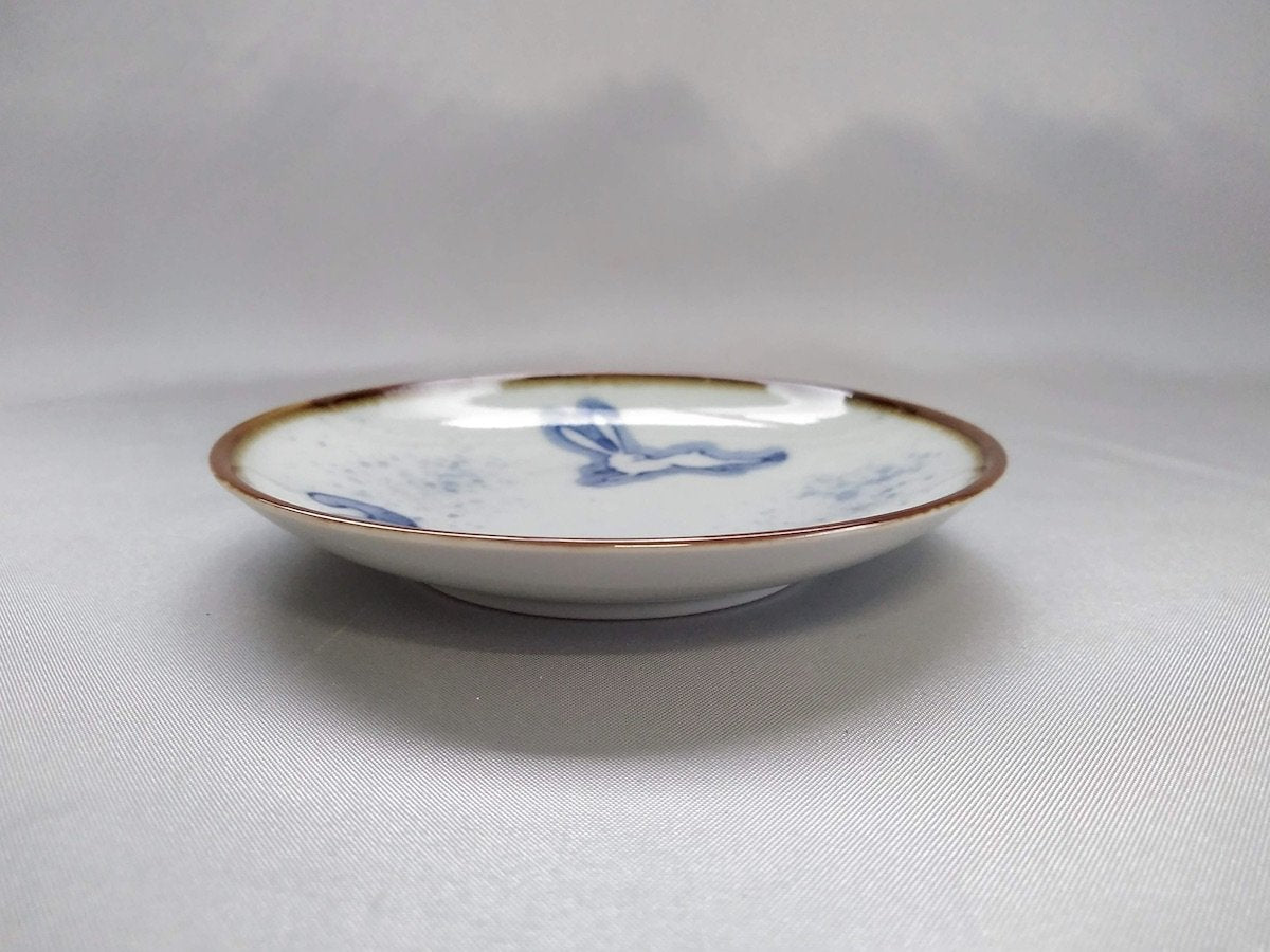 染付うさぎ小皿【寛右エ門窯】