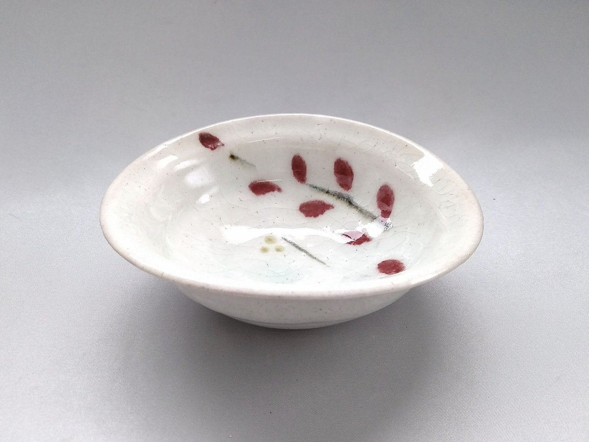 赤葉たわみ小鉢【巌陶房】