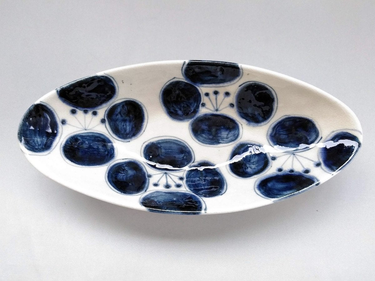 はな椿ボートディッシュ【宗山窯】