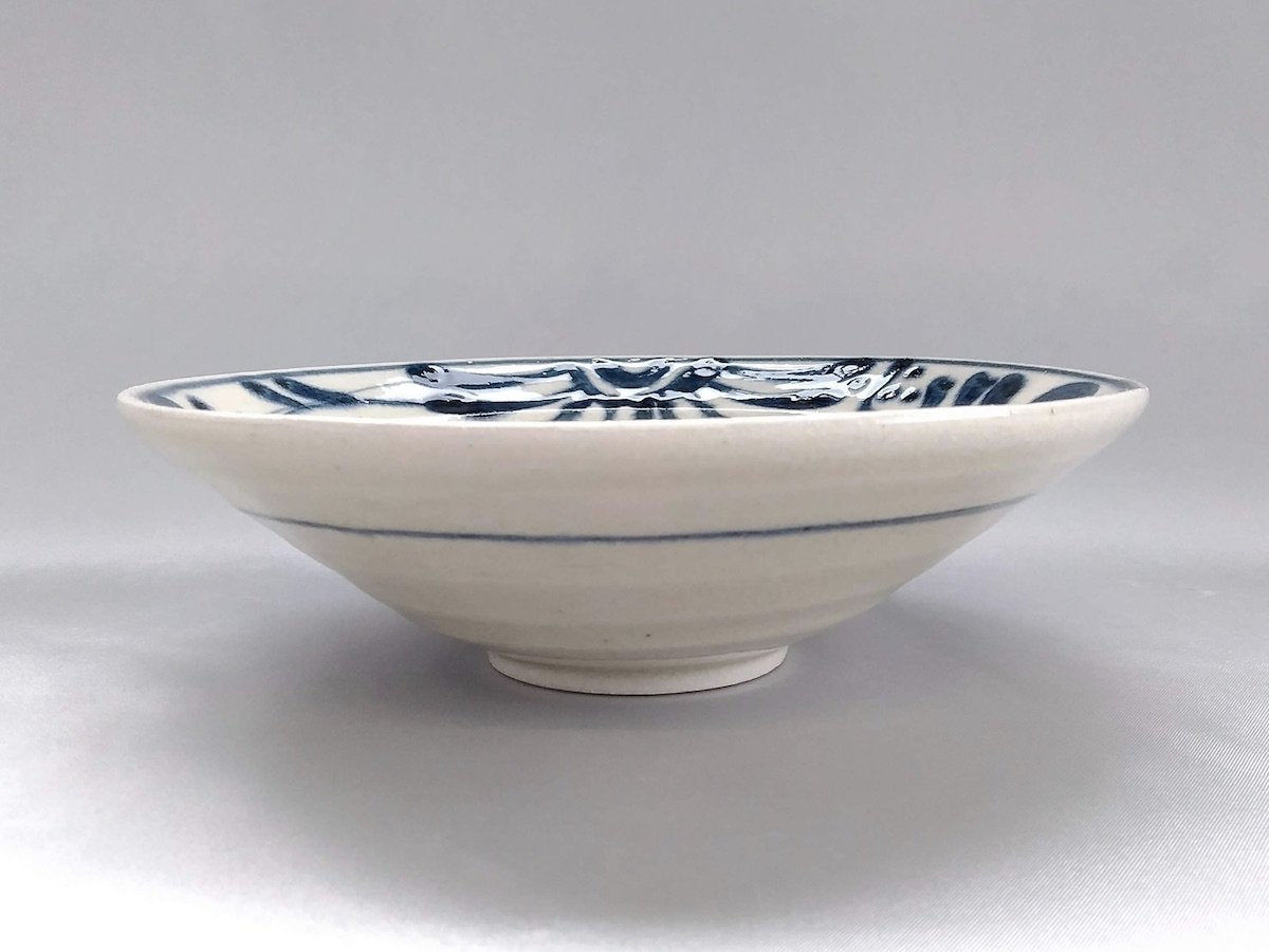 安南つる唐草6寸リム鉢【宗山窯】