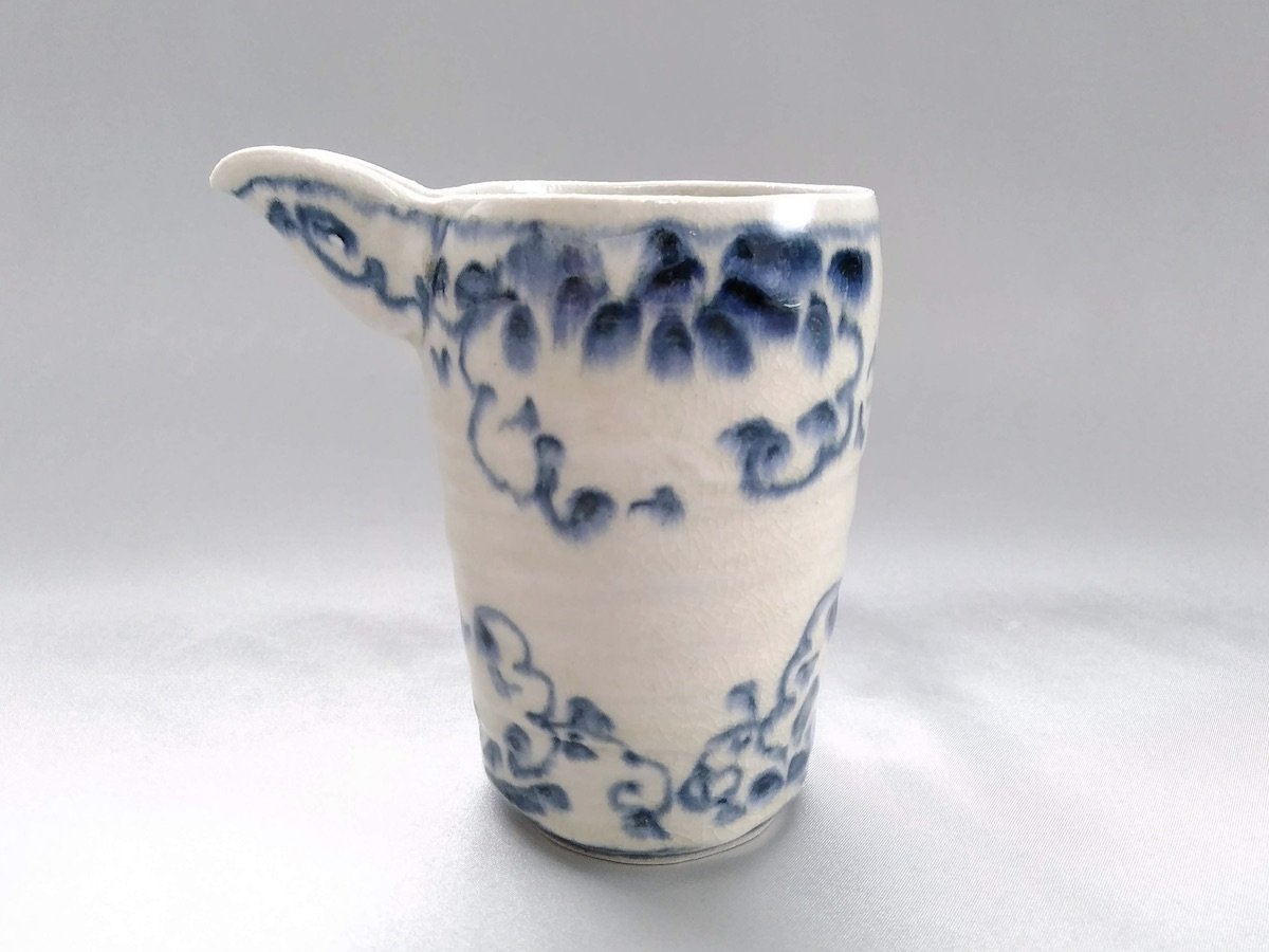 花安南筒型酒器【宗山窯】