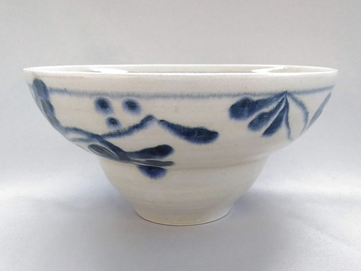 安南つる唐草ワイドリム鉢【宗山窯】