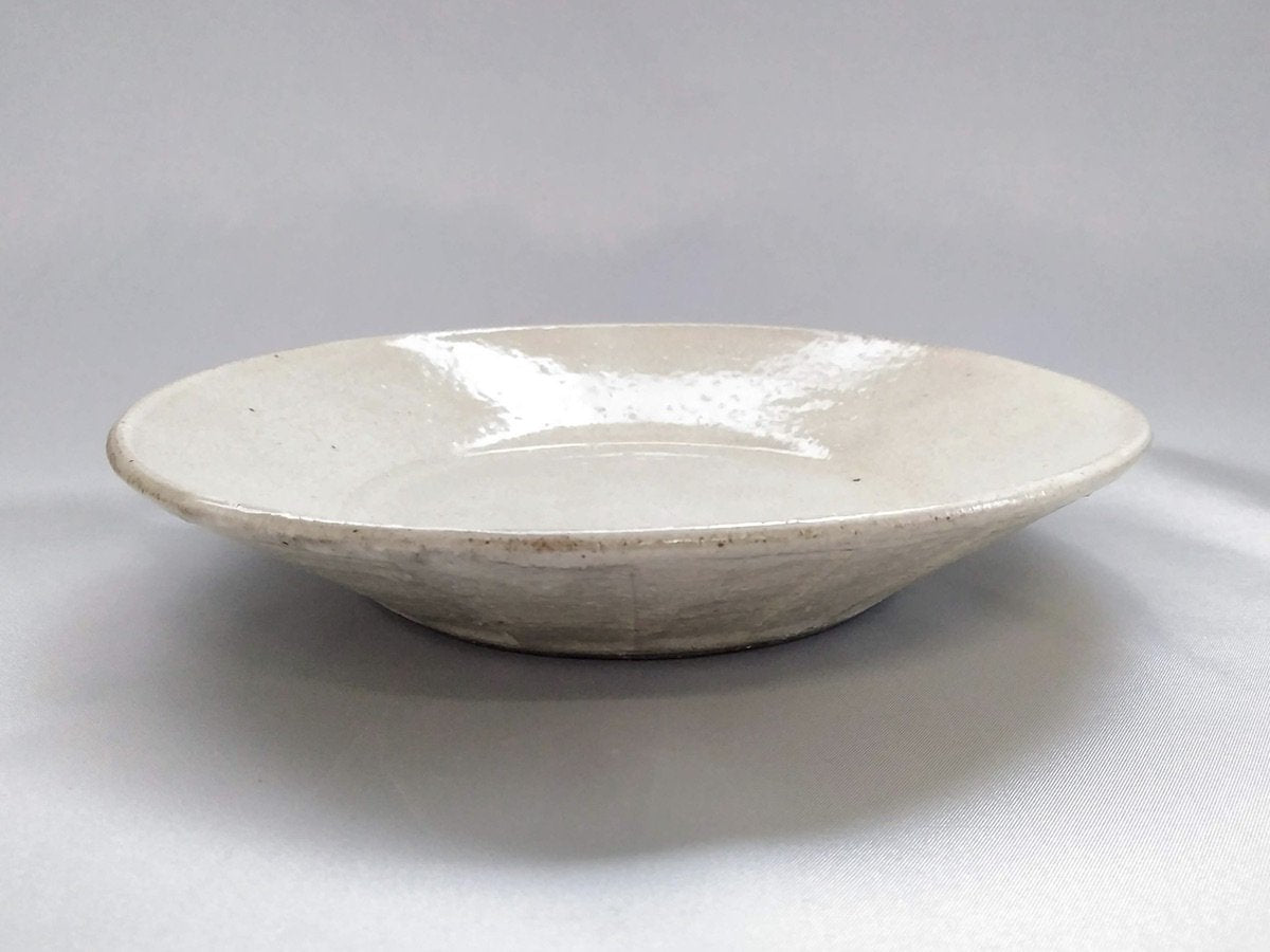 粉引ソギ平7寸皿【赤根真次】