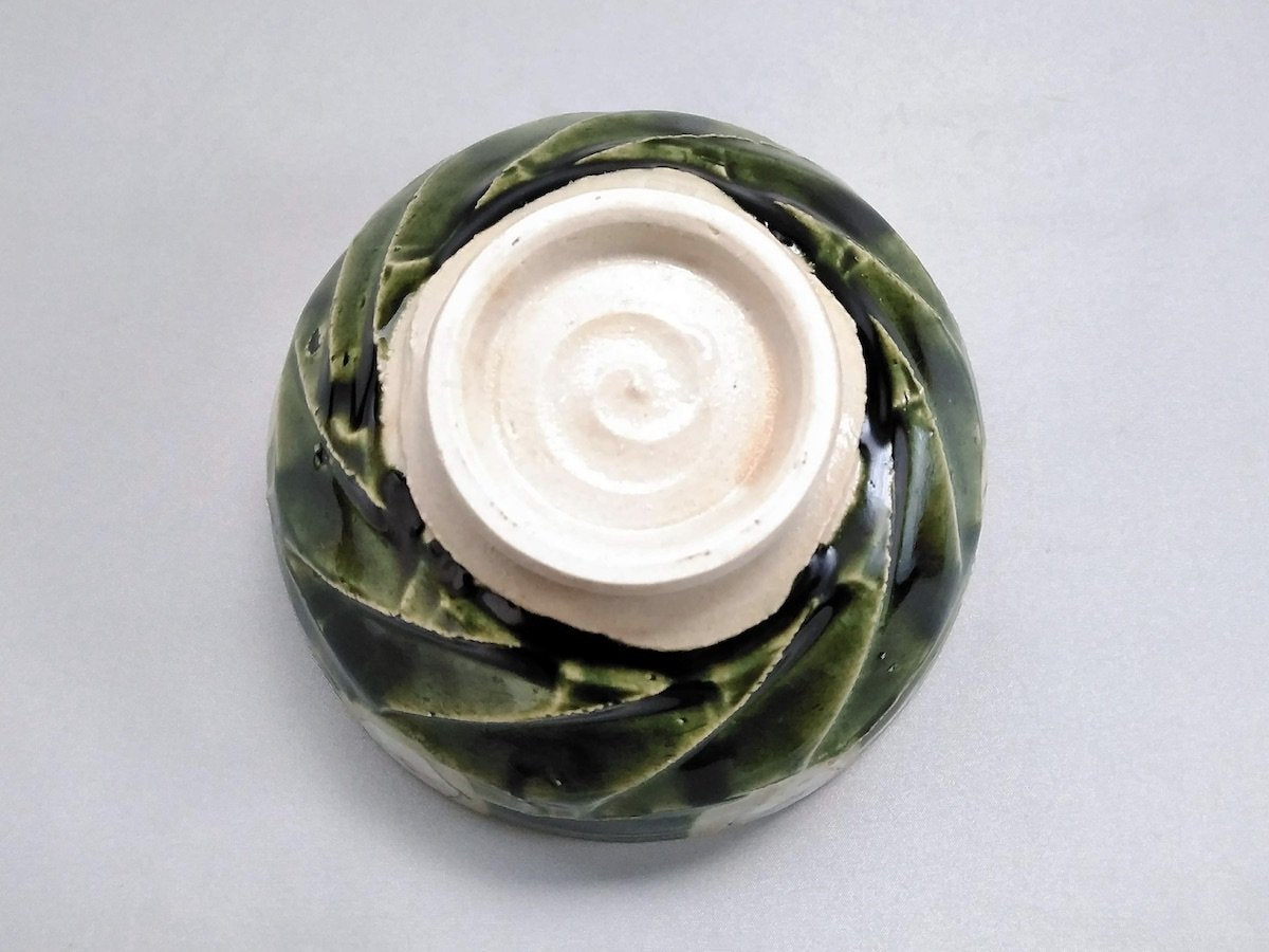 織部白角柄丼【赤根真次】