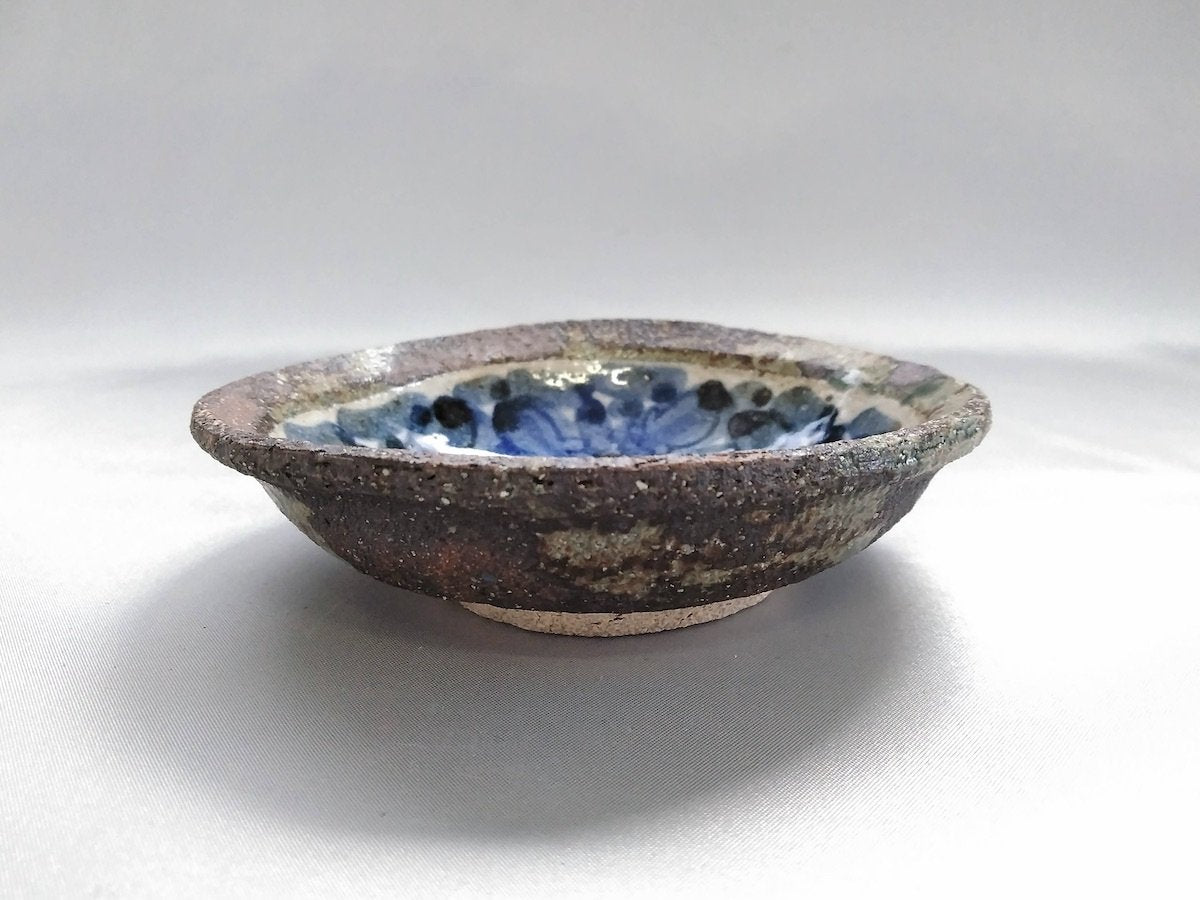 染付花紋丸小皿【洸彩窯】