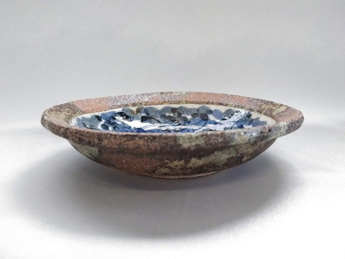 染付花紋5寸皿【洸彩窯】