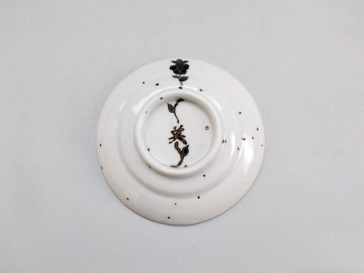 色絵花藻3寸皿【三宅英雅】