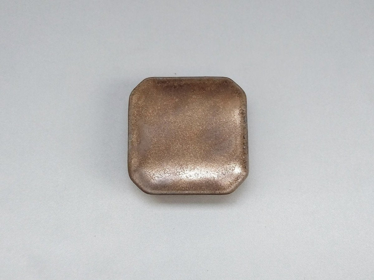 金泥釉箸置き四角【喜鶴製陶】