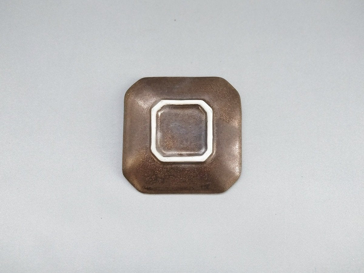 金泥釉箸置き四角【喜鶴製陶】