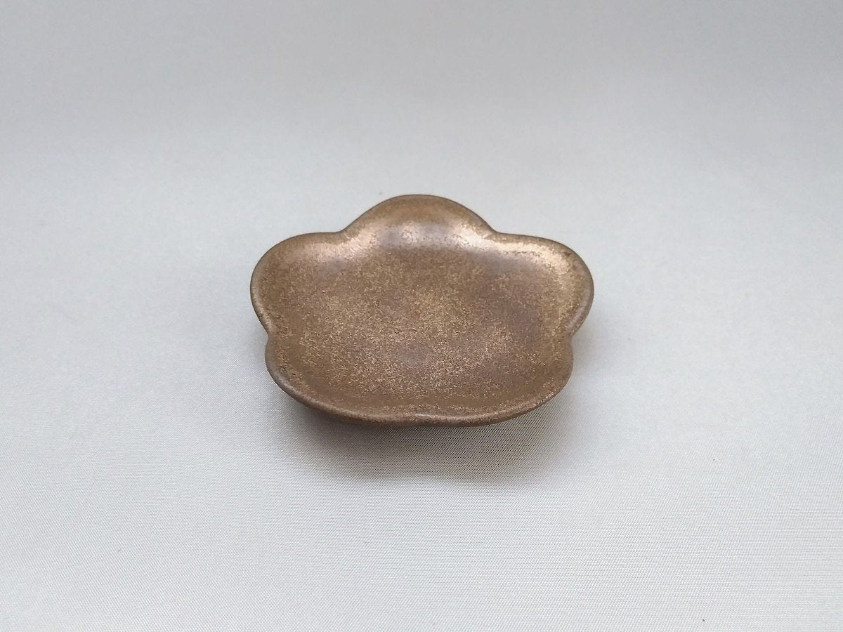 金泥釉箸置き花【喜鶴製陶】