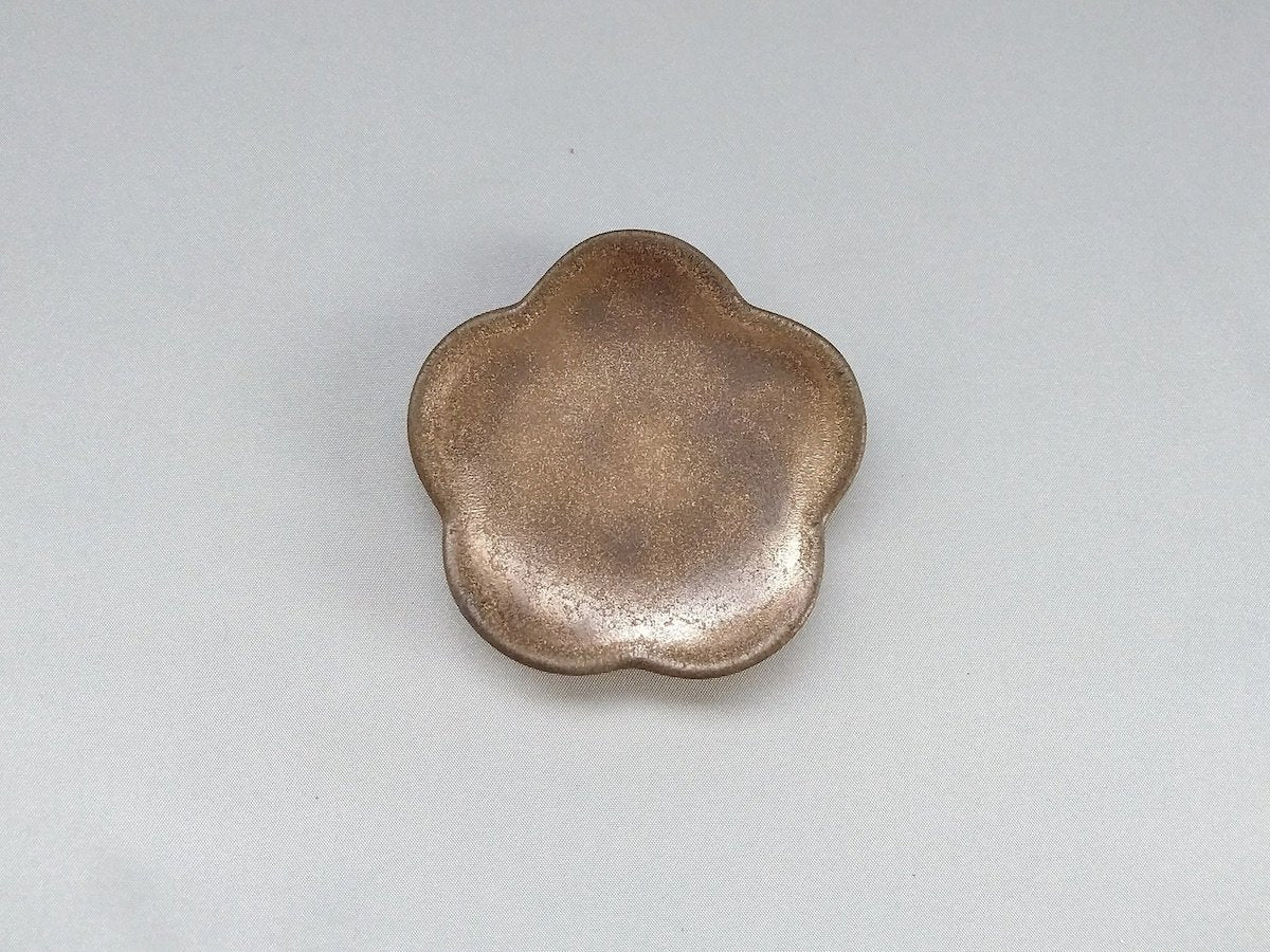 金泥釉箸置き花【喜鶴製陶】