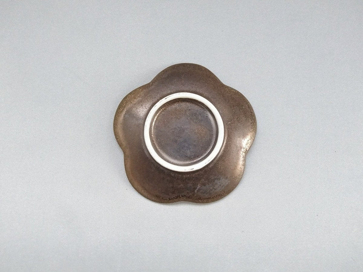 金泥釉箸置き花【喜鶴製陶】