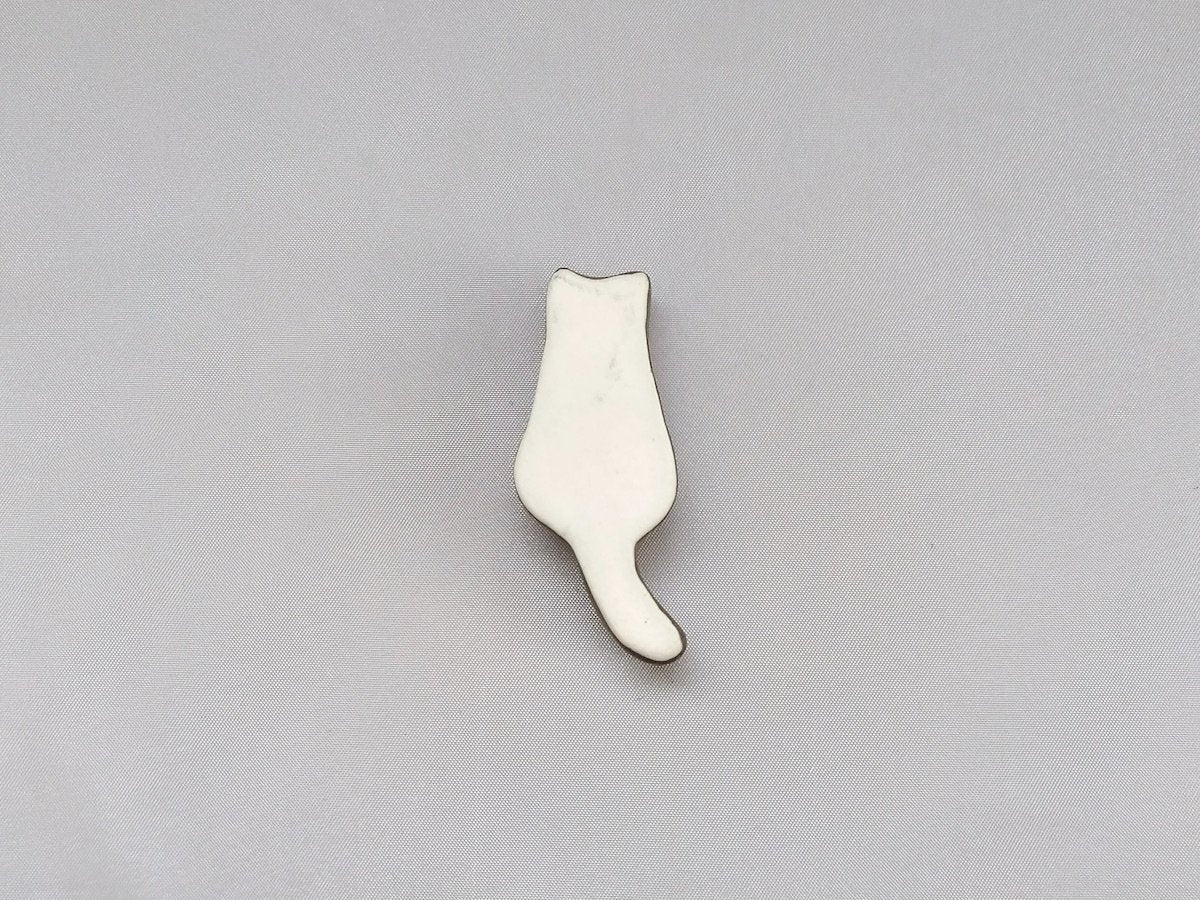 金泥釉箸置きねこ【喜鶴製陶】