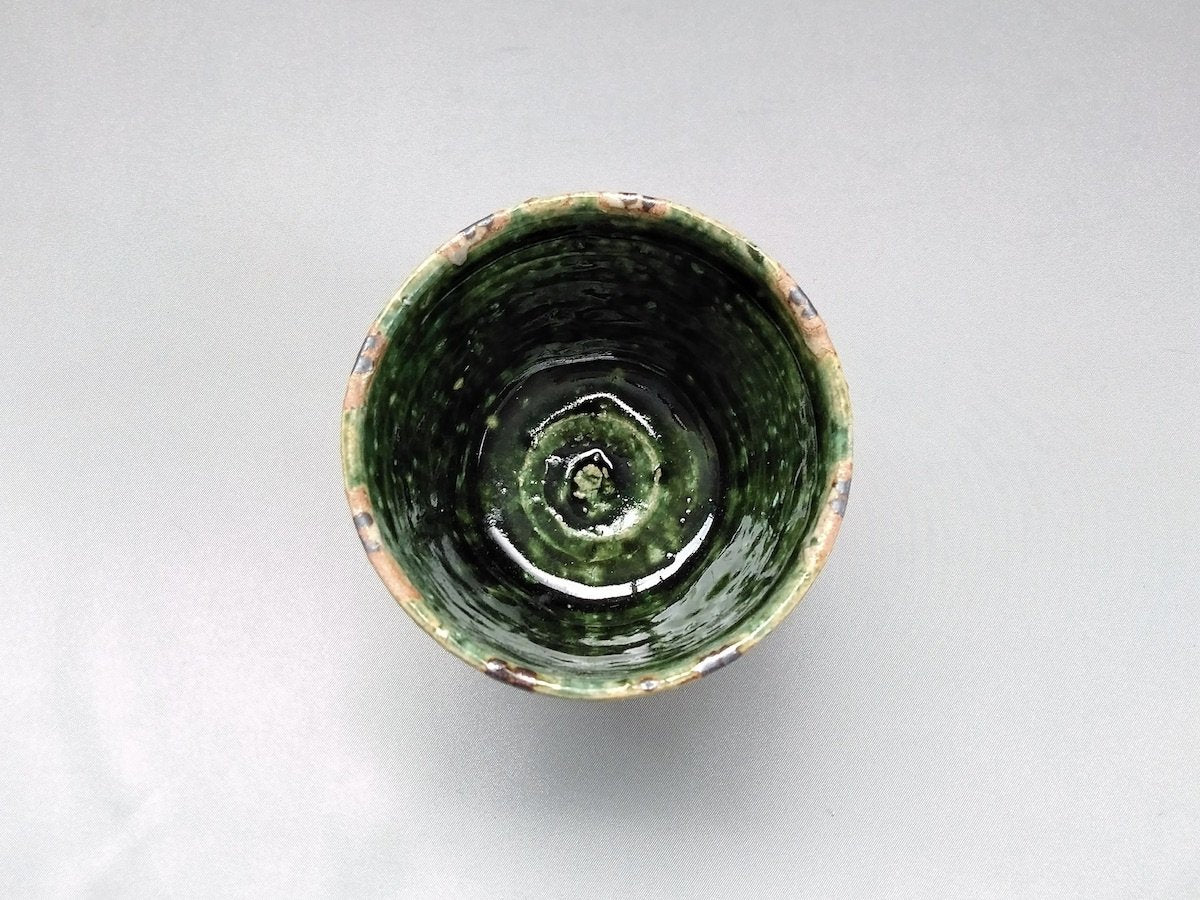 織部ストライプそば猪口【中尾彰秀】