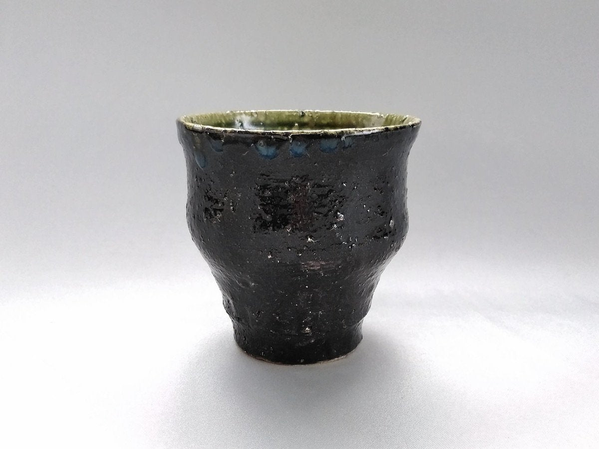 内織部外黒焼酎カップ高【中尾彰秀】