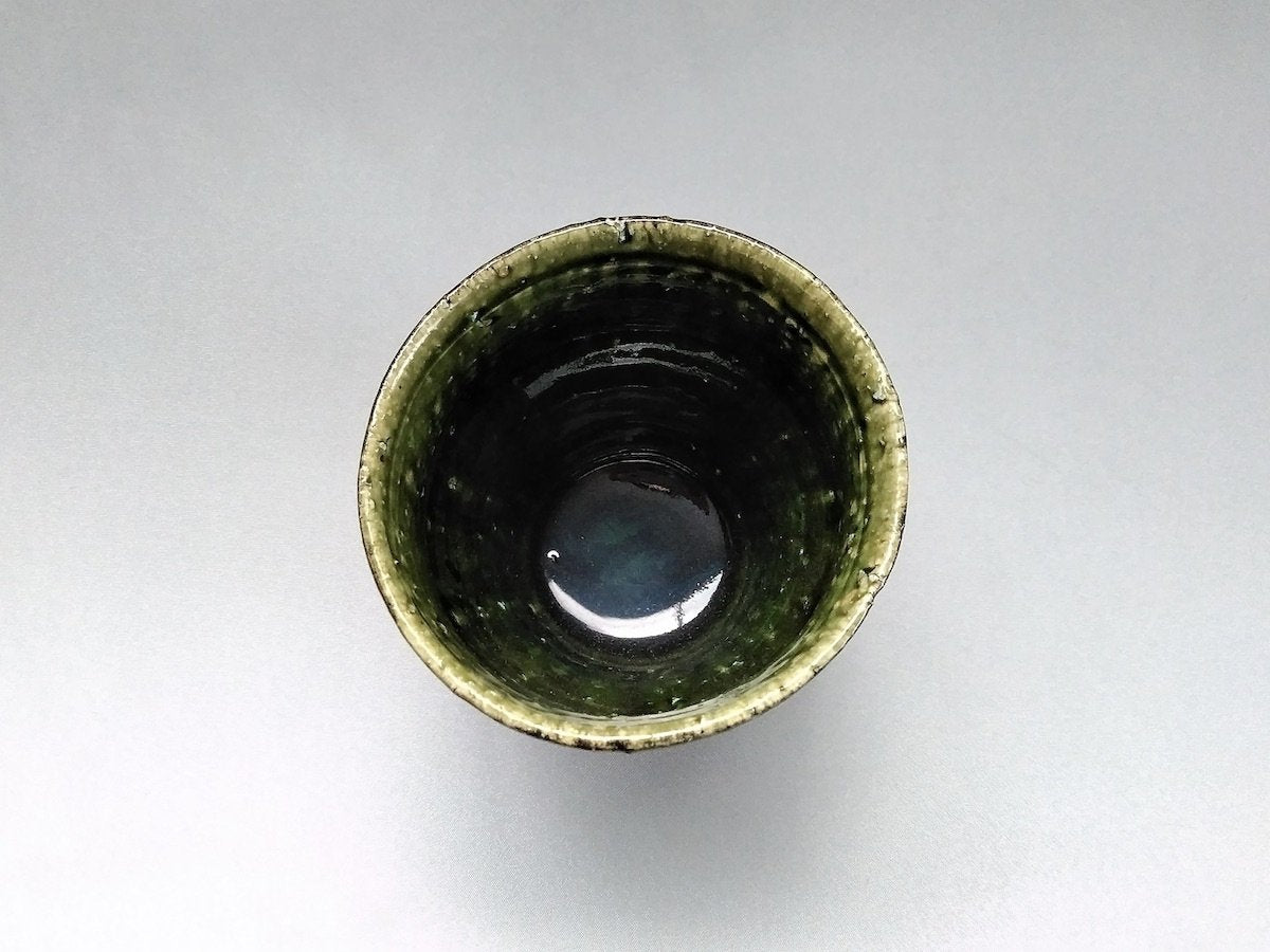 内織部外黒焼酎カップ高【中尾彰秀】