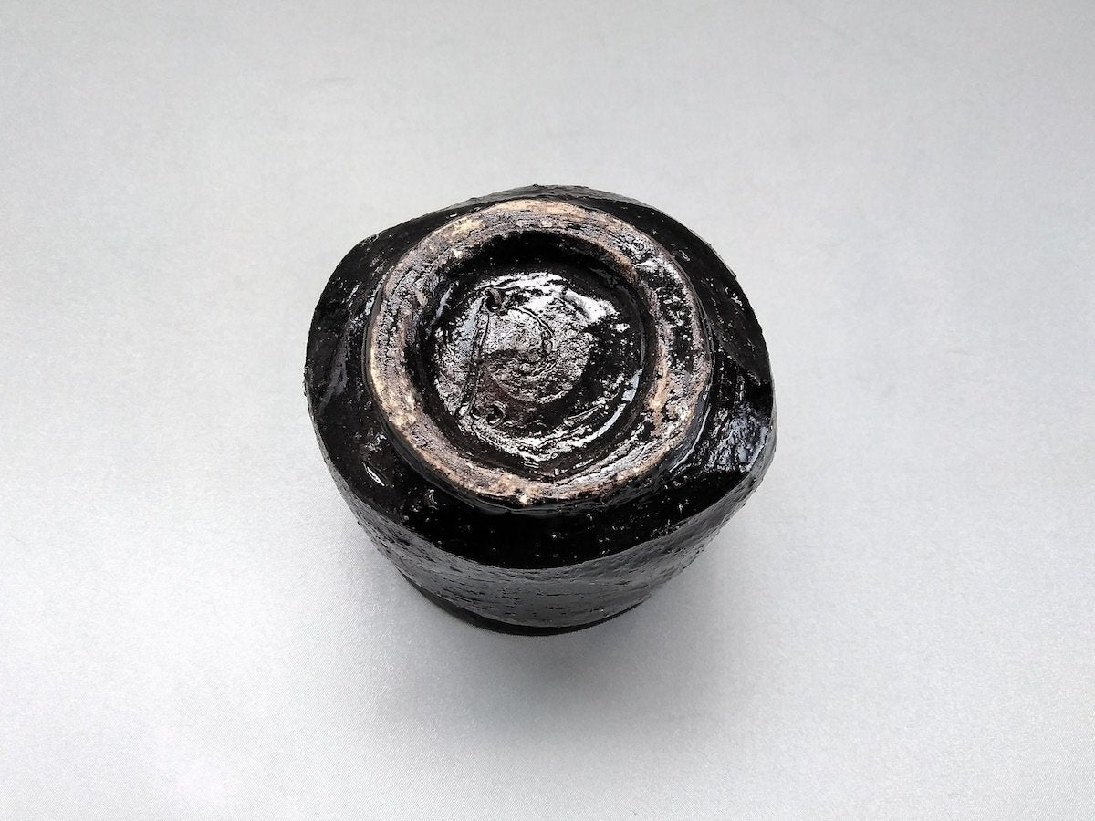 内織部外黒焼酎カップ低【中尾彰秀】