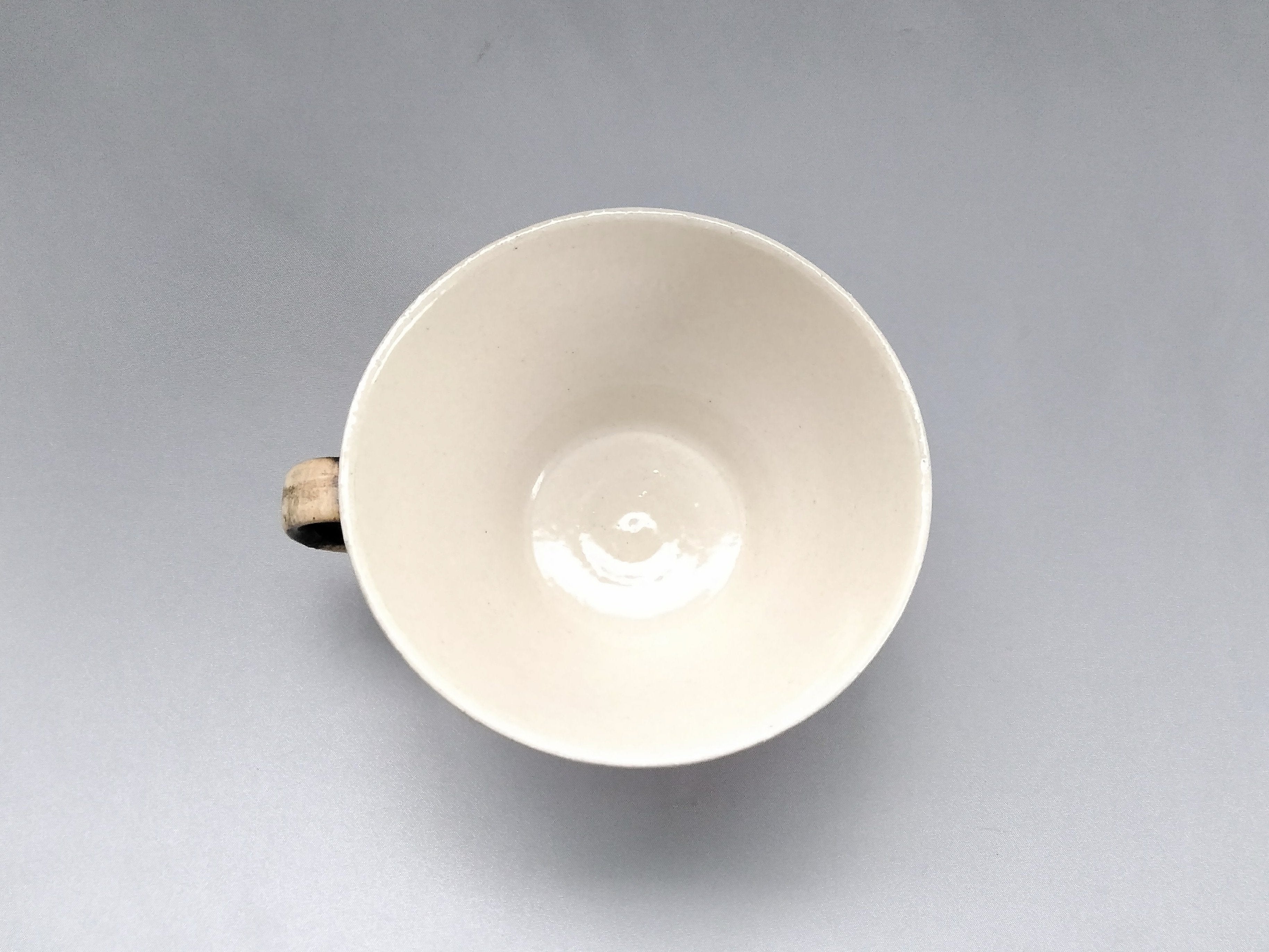 かすりスープカップ白【鶴琳窯】