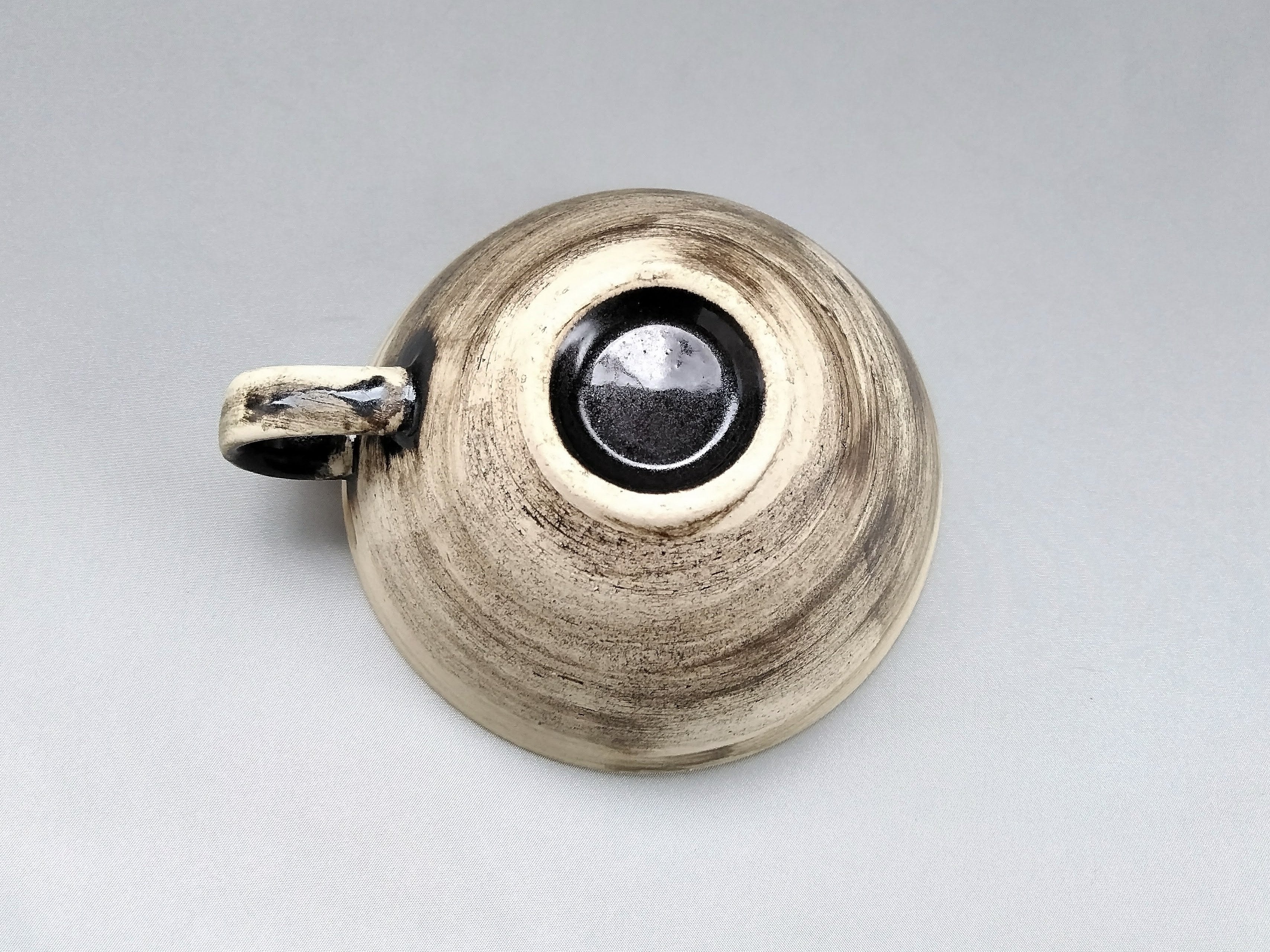 かすりスープカップ白【鶴琳窯】