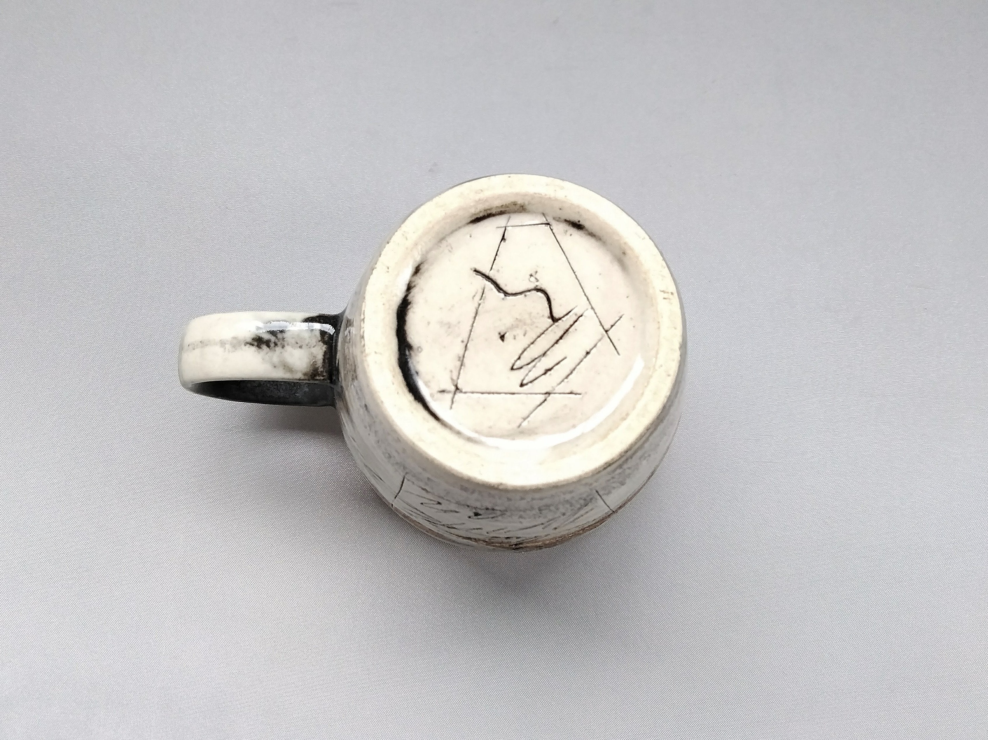 山路マグ白【鶴琳窯】