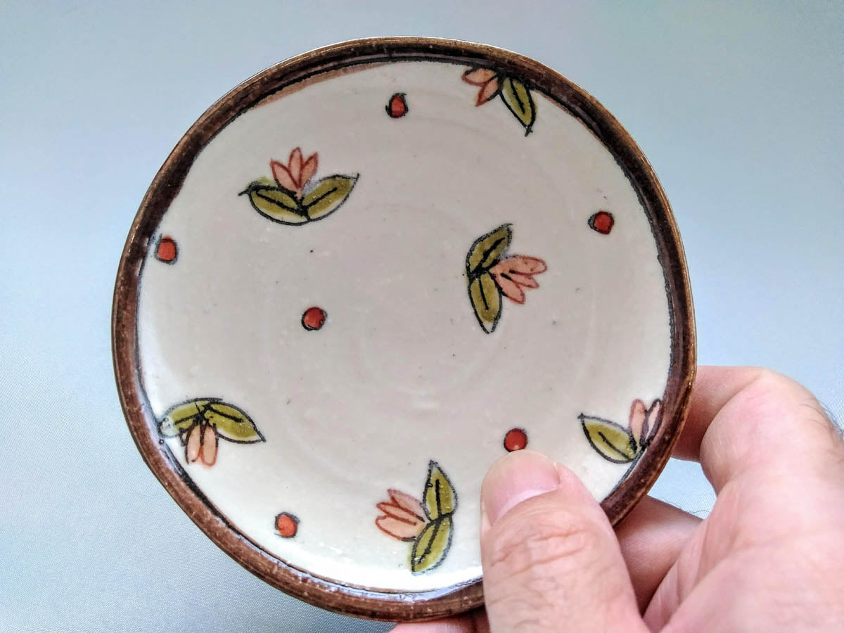 丸小皿 蓮【加藤淳】