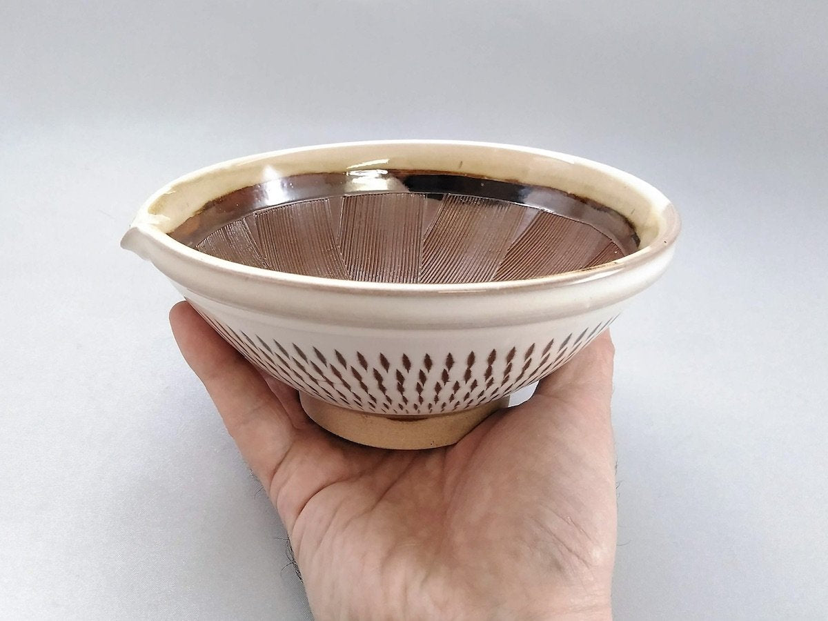 とびかんな片口すり鉢中【宝山窯】