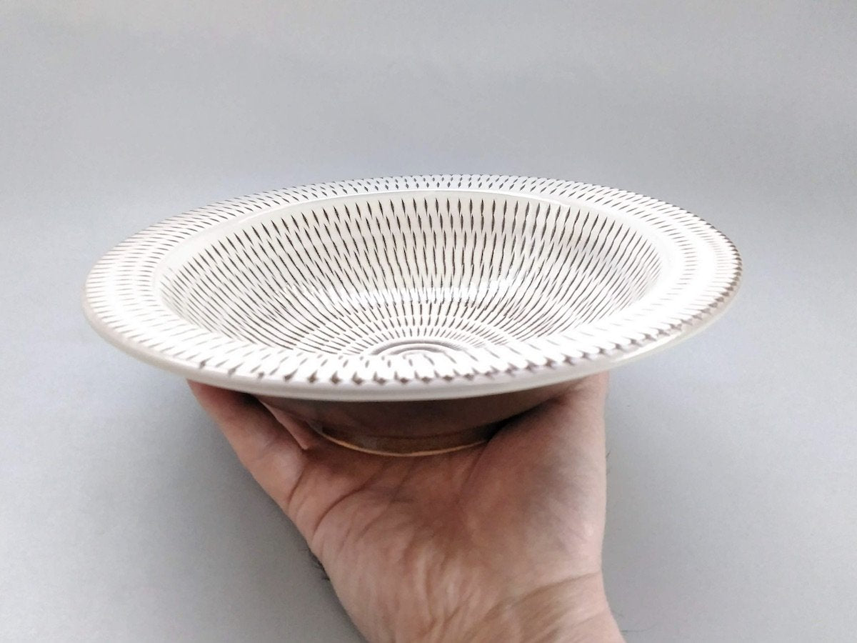 とびかんな7寸リム鉢【宝山窯】