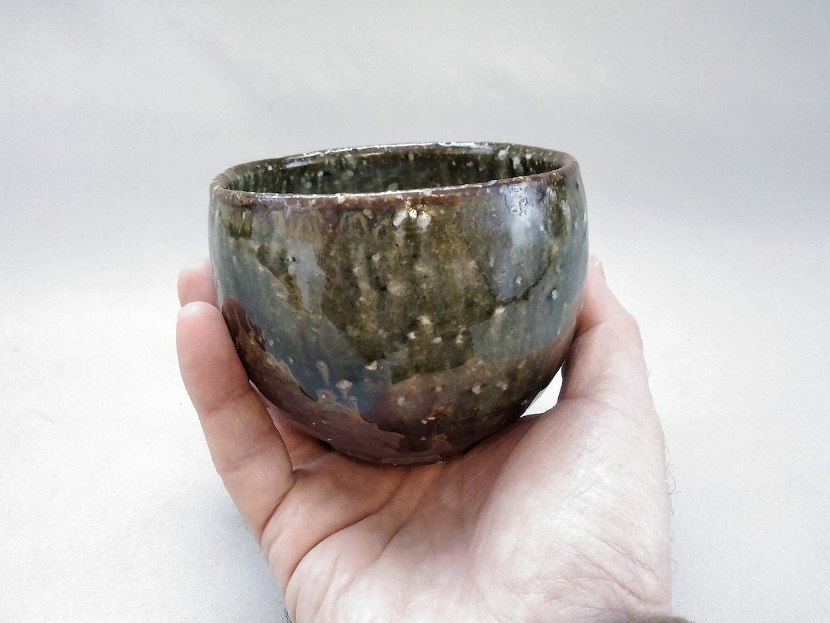 信古灰彩湯呑【山本泰三】