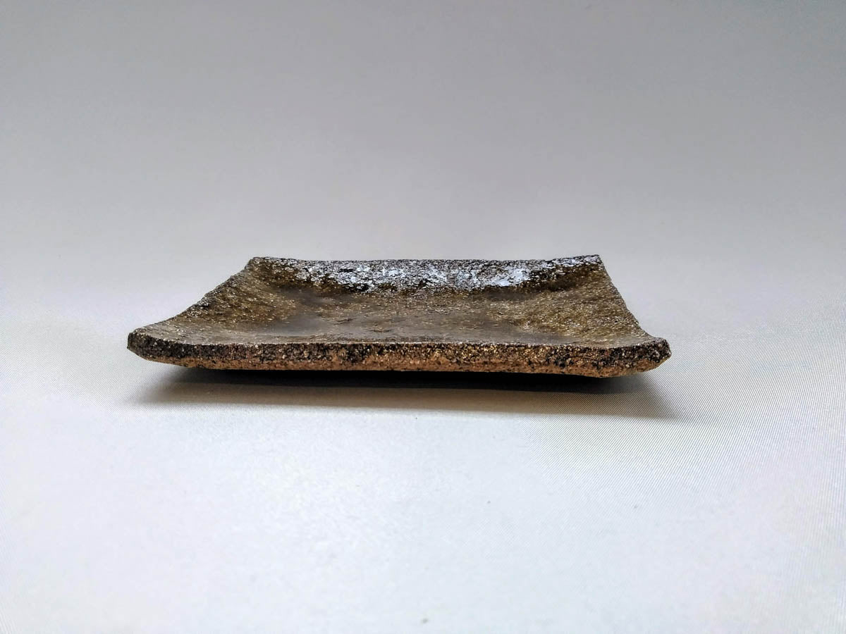 青唐津角皿【王天家窯】