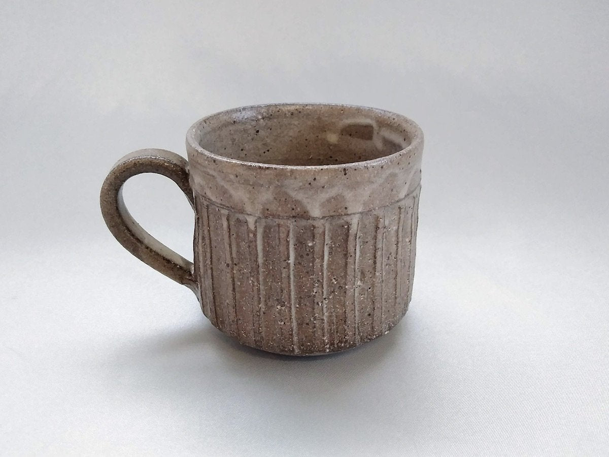 しのぎマグカップモカ【横井清英】