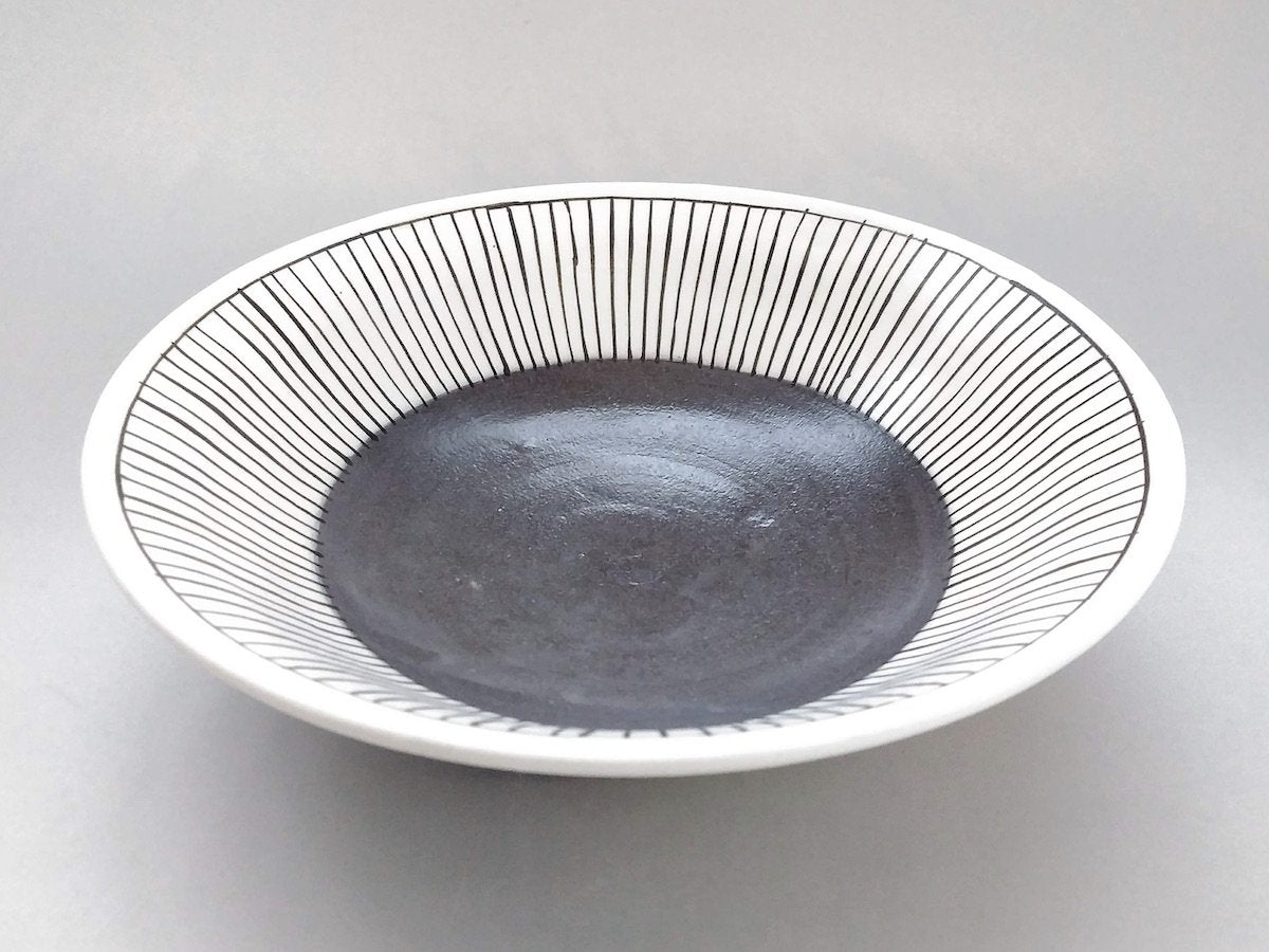 鉄十草7寸鉢【小林哲也】