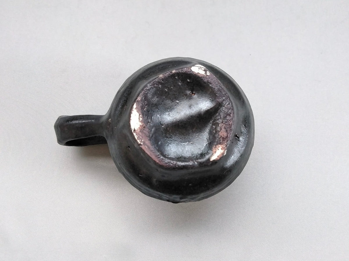 黒釉ドットコーヒーカップ【山本一仁】
