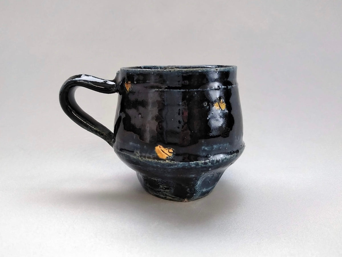 藍釉ドットコーヒーカップ【山本一仁】