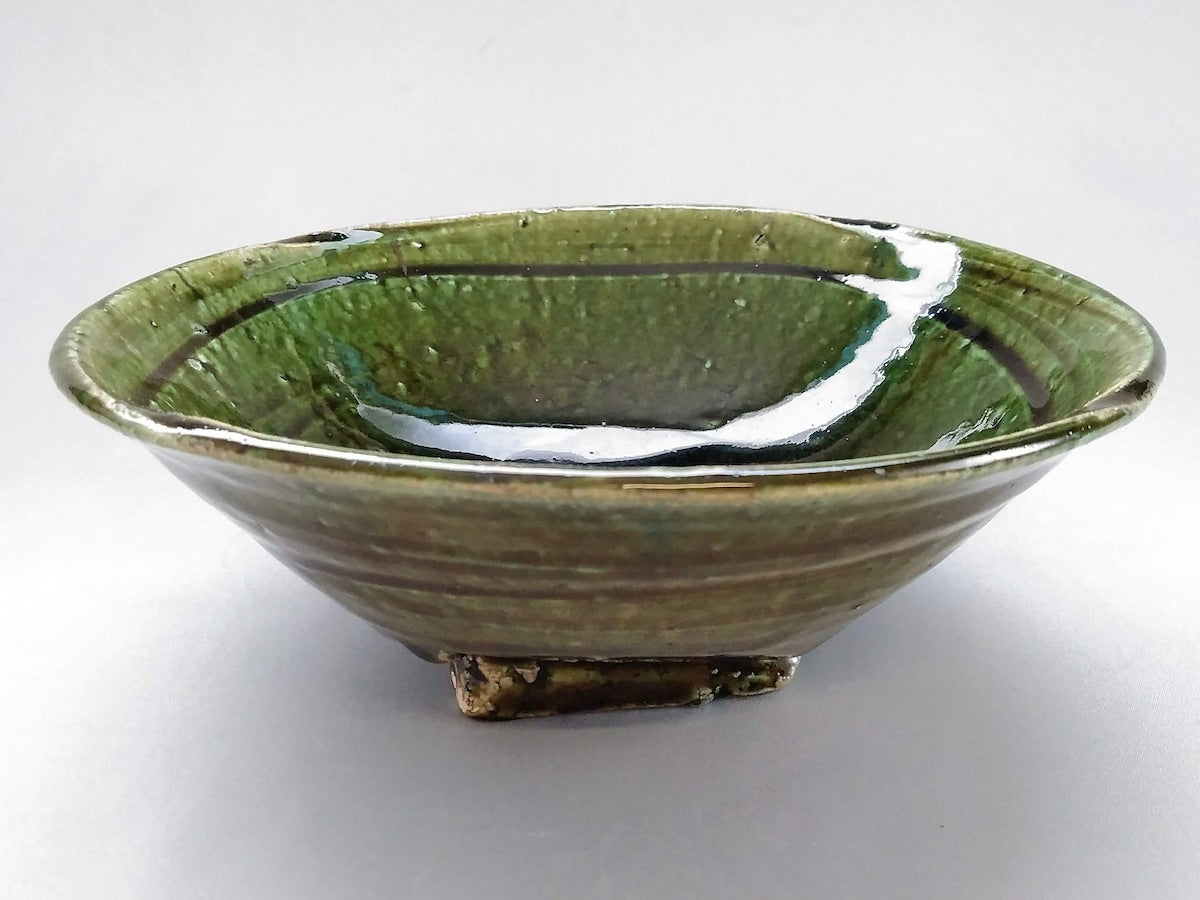 織部7寸鉢【山本一仁】