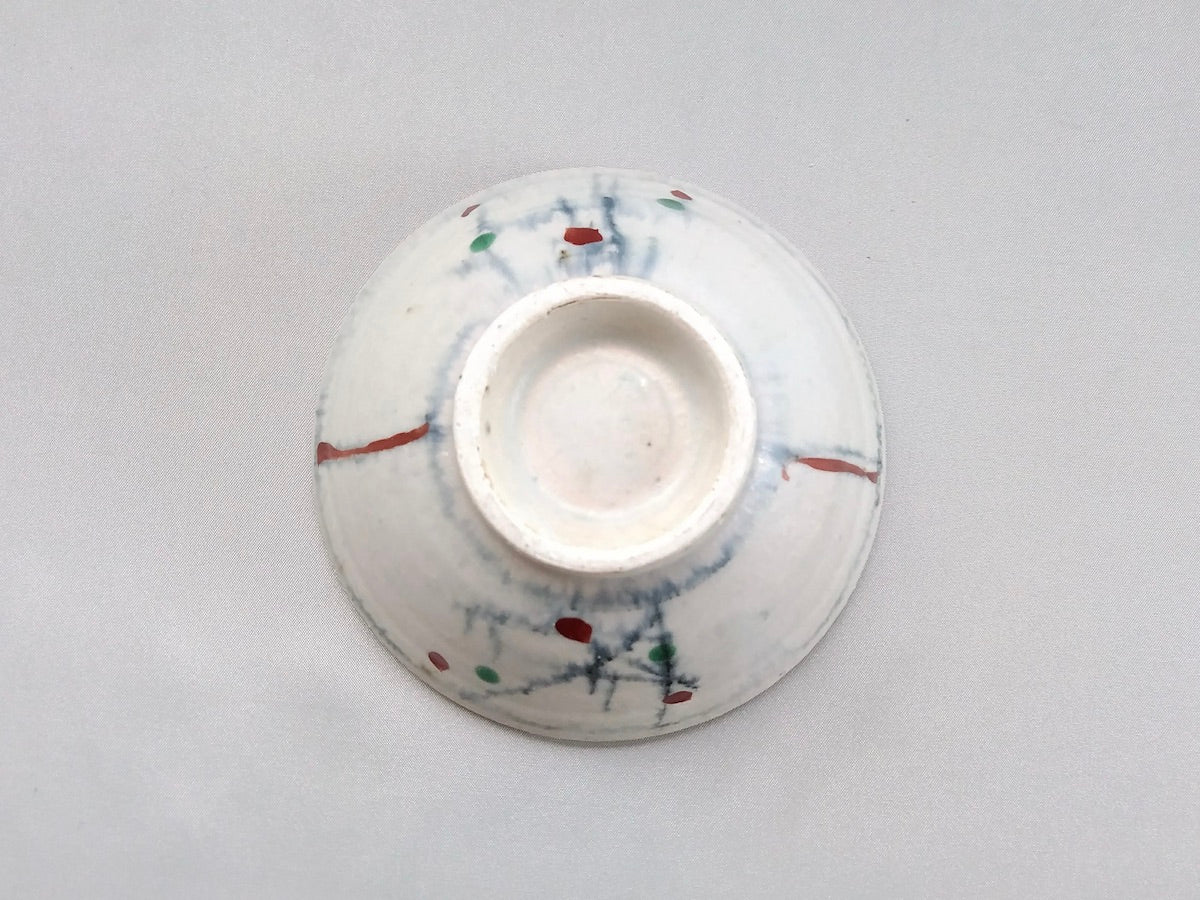 彩御深井飯碗黒線刻【南窯】