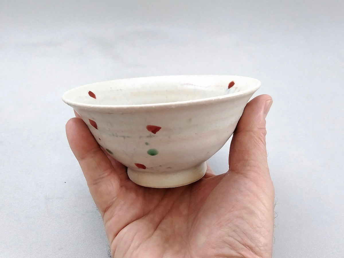 彩御深井飯碗赤線刻【南窯】