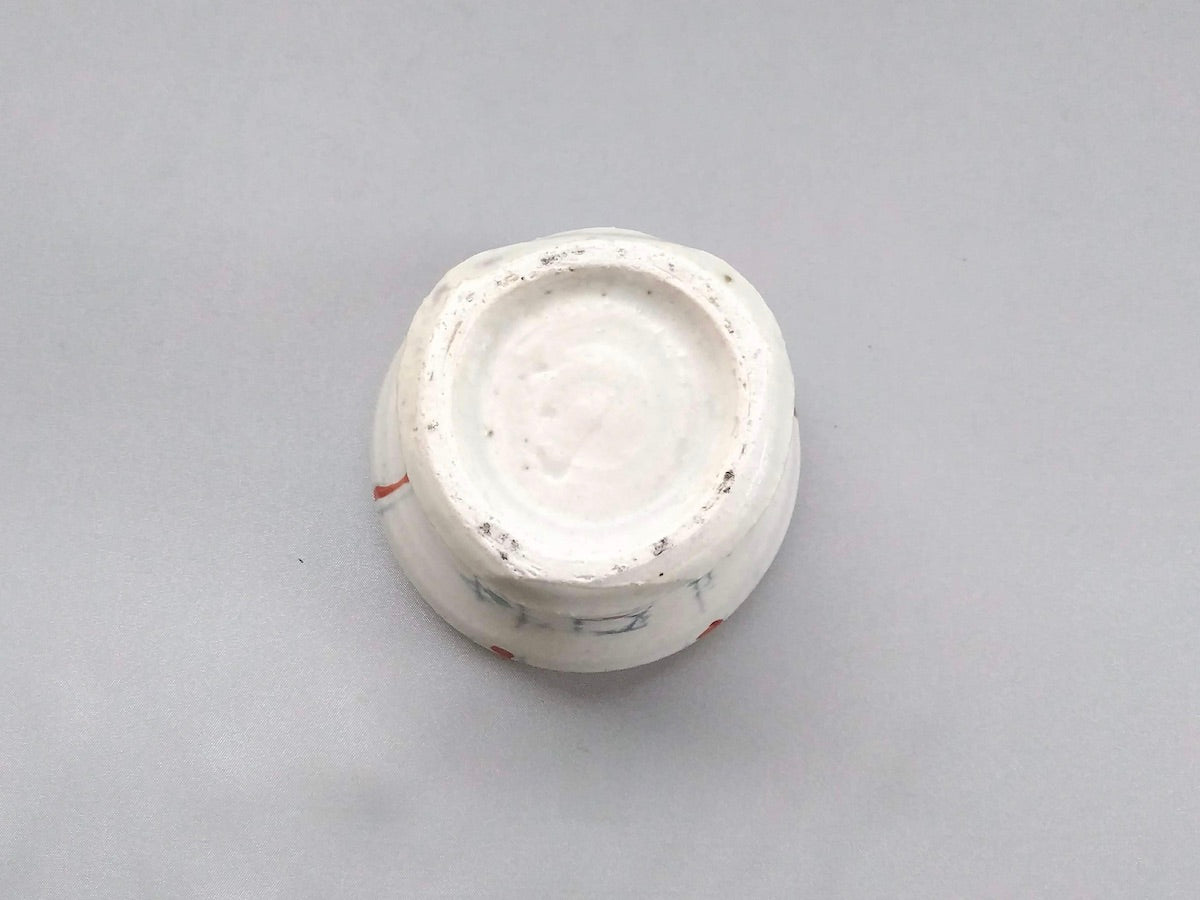 彩御深井変形湯呑黒線刻【南窯】