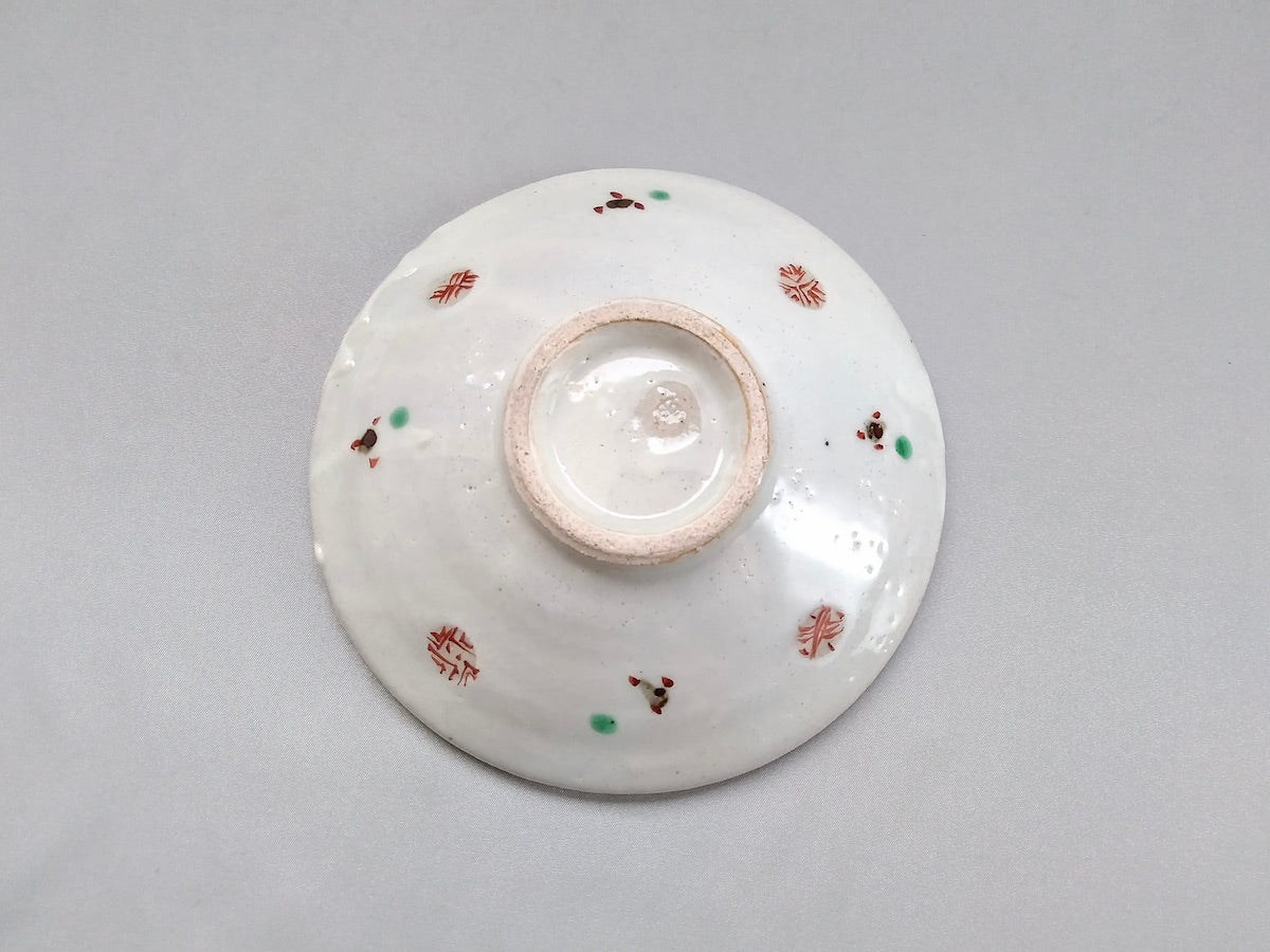 鉄赤小紋5寸浅鉢【南窯】