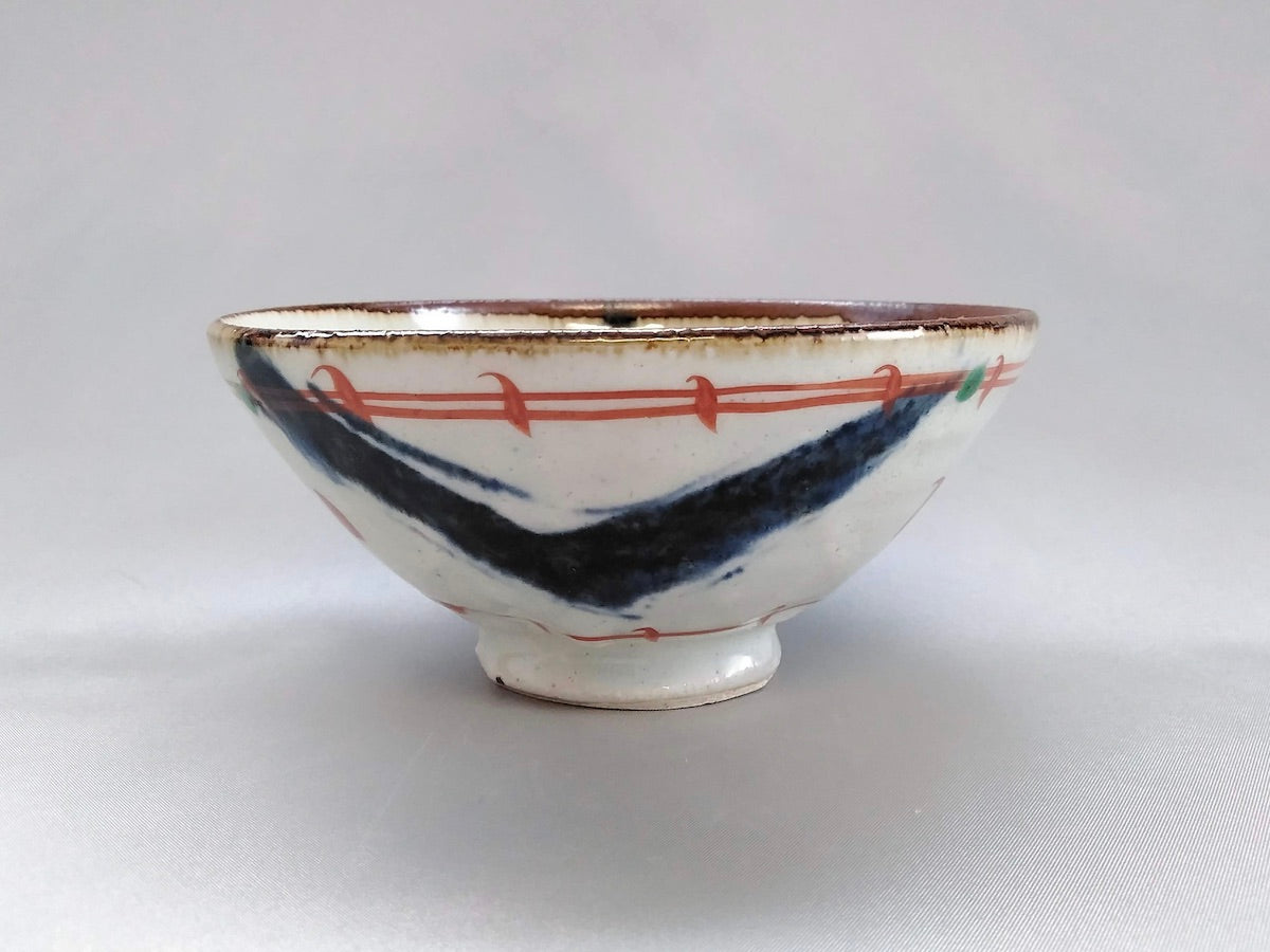 安南赤絵楽描飯碗大【南窯】