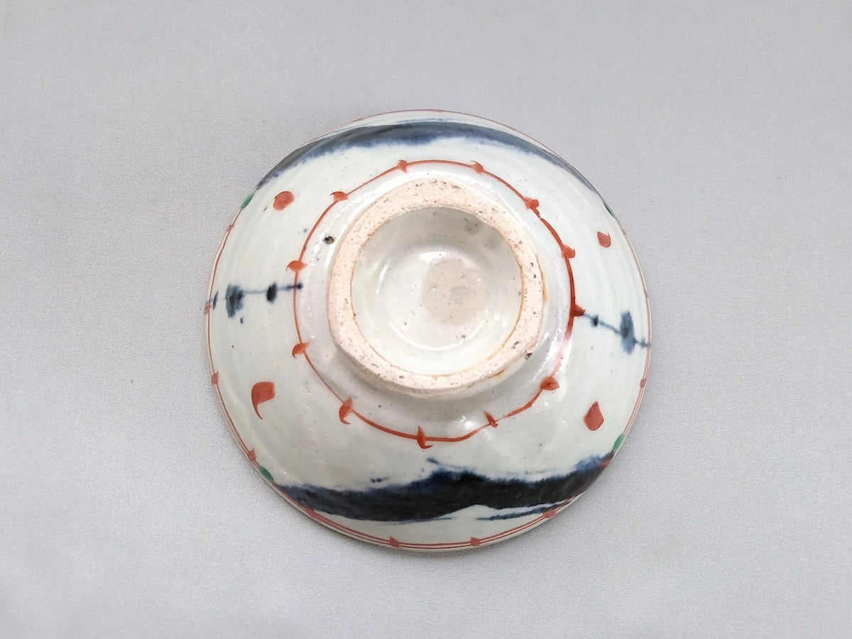 安南赤絵楽描飯碗大【南窯】