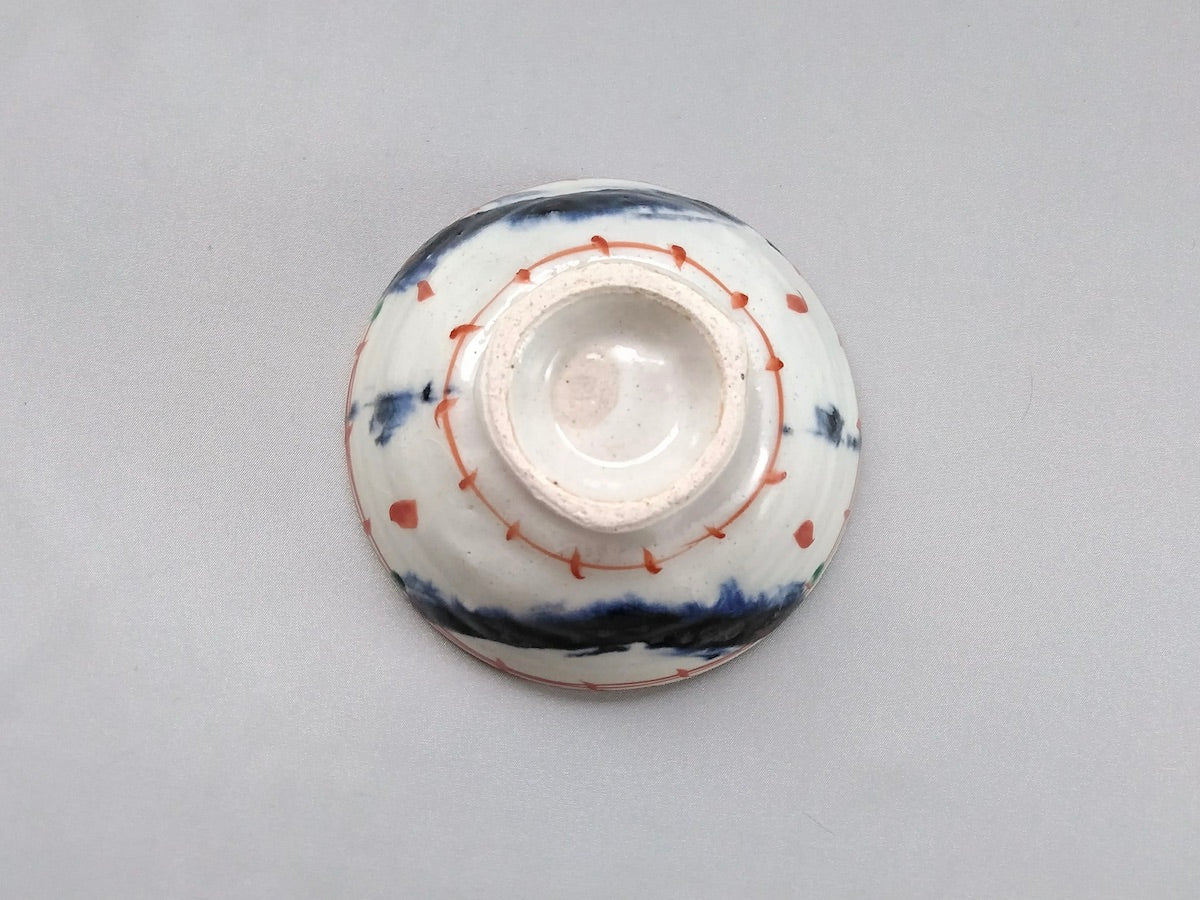 安南赤絵楽描飯碗小【南窯】