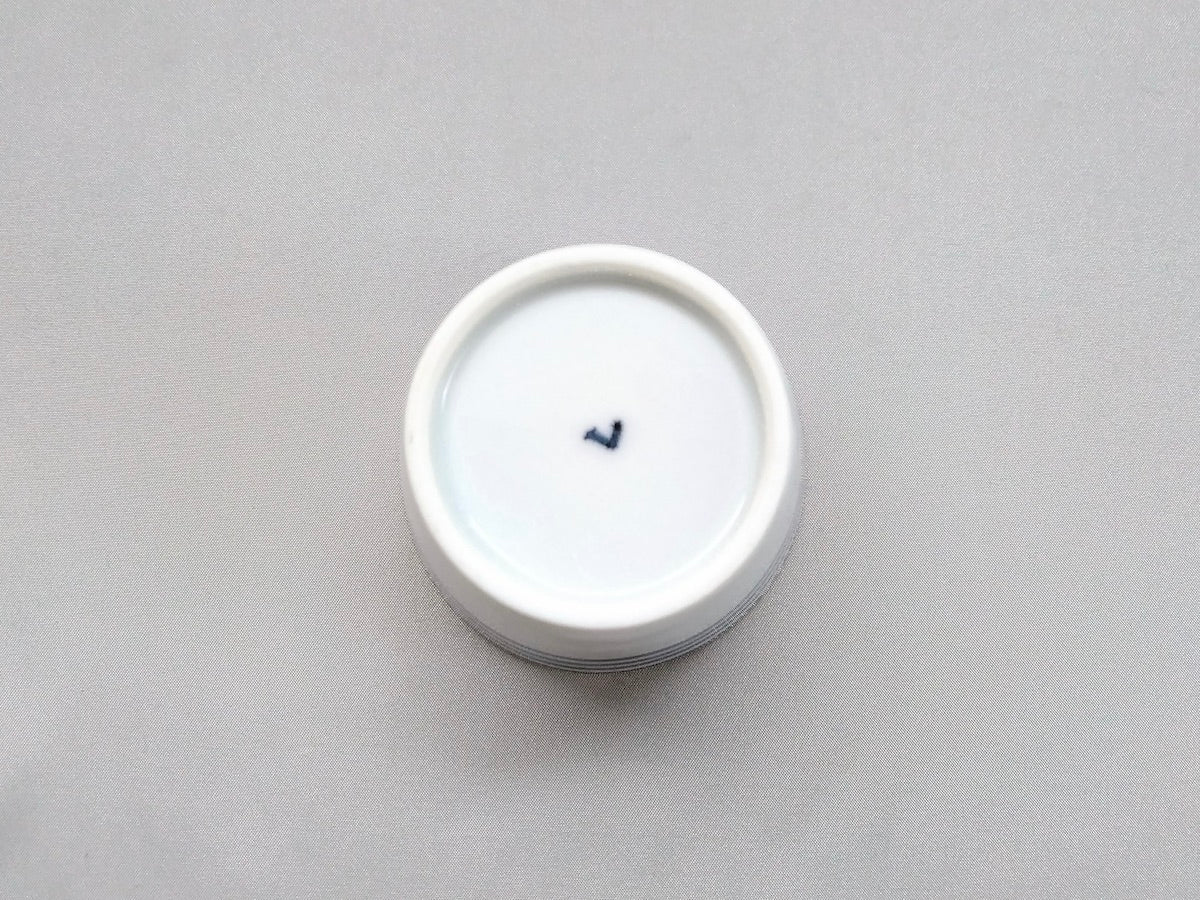 染付縞紋そば猪口【寿千窯】